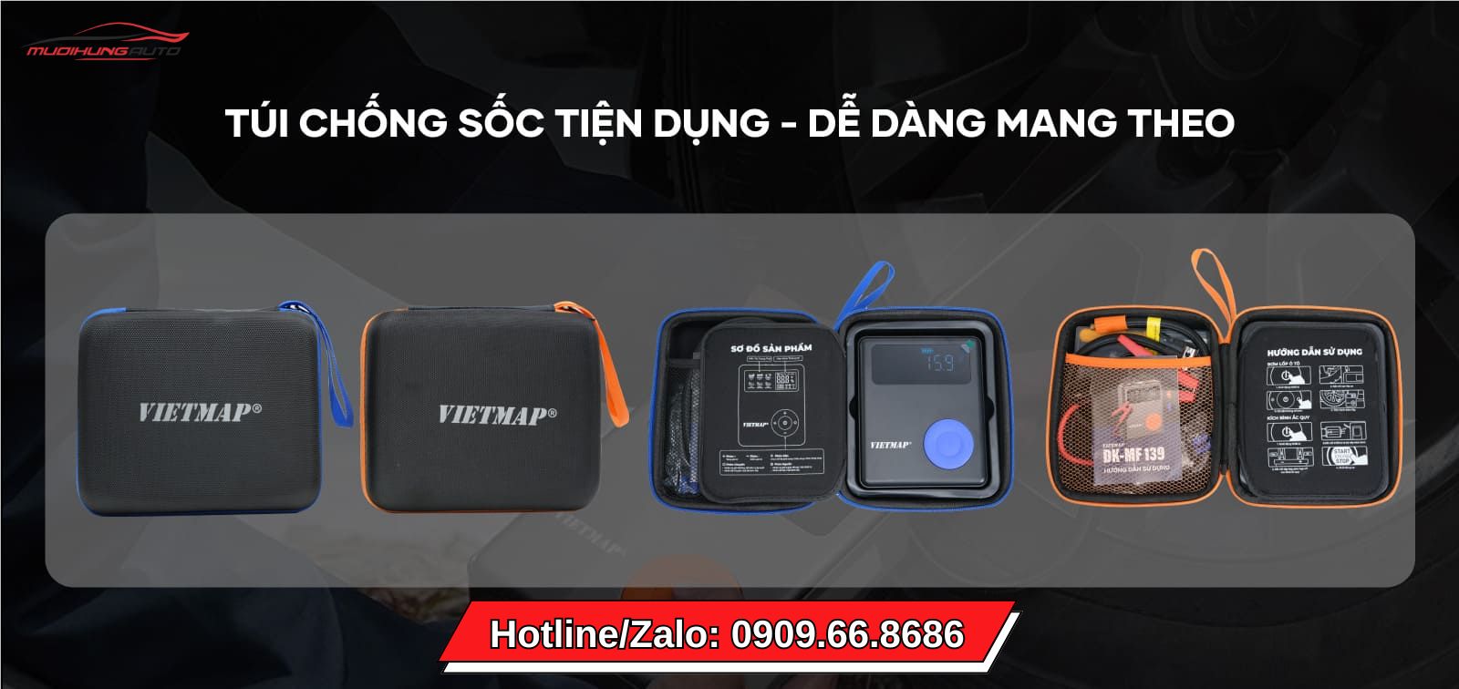 Bơm lốp kích bình đa năng Vietmap DK-MF139 8000mAh