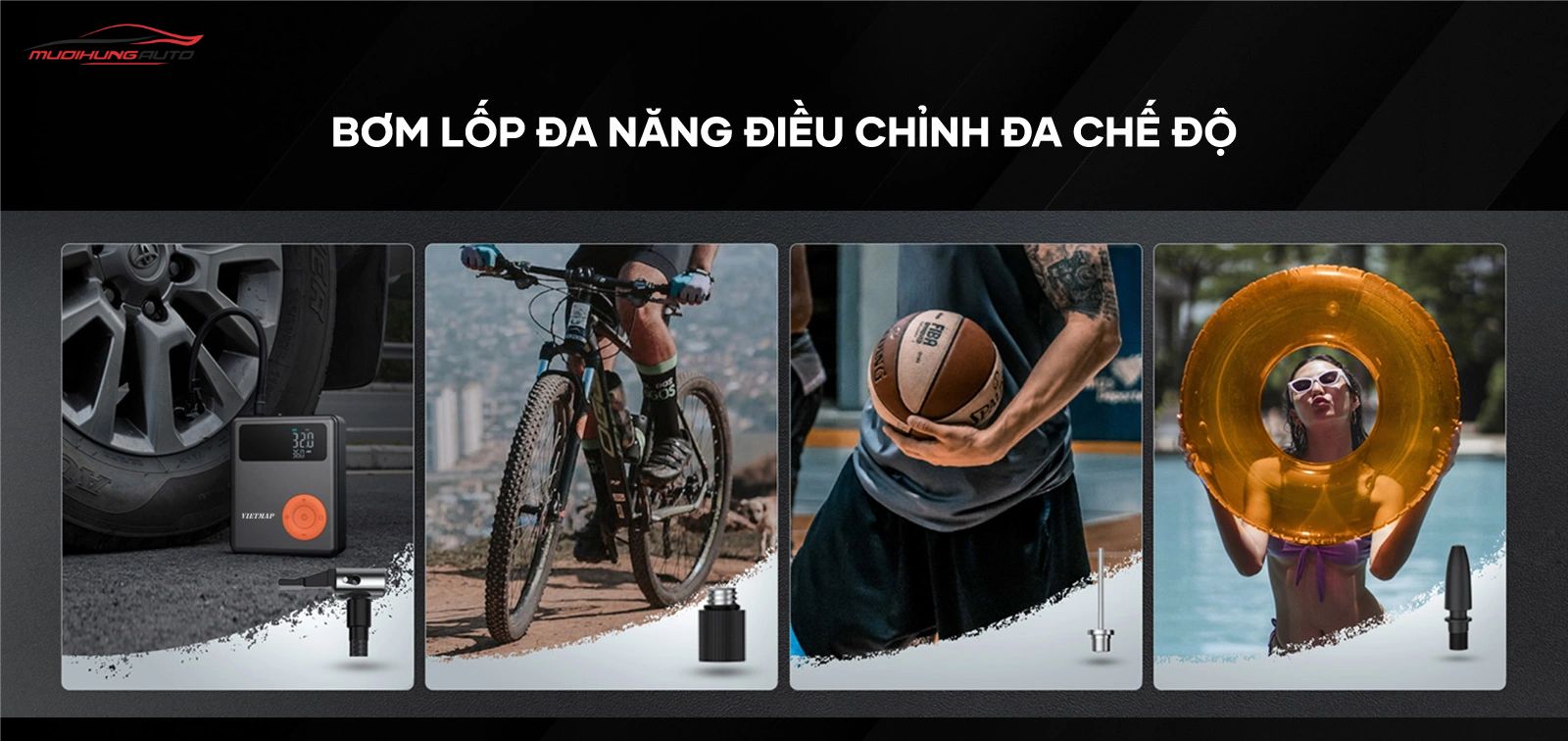 Bơm lốp kích bình xe hơi Vietmap DK-MF139 8000mAh
