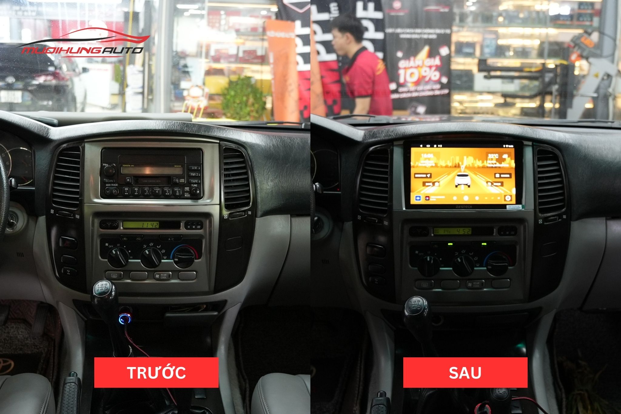 Lắp Màn Hình Zestech Z18 Cho Xe Ô Tô Toyota Land Cruiser