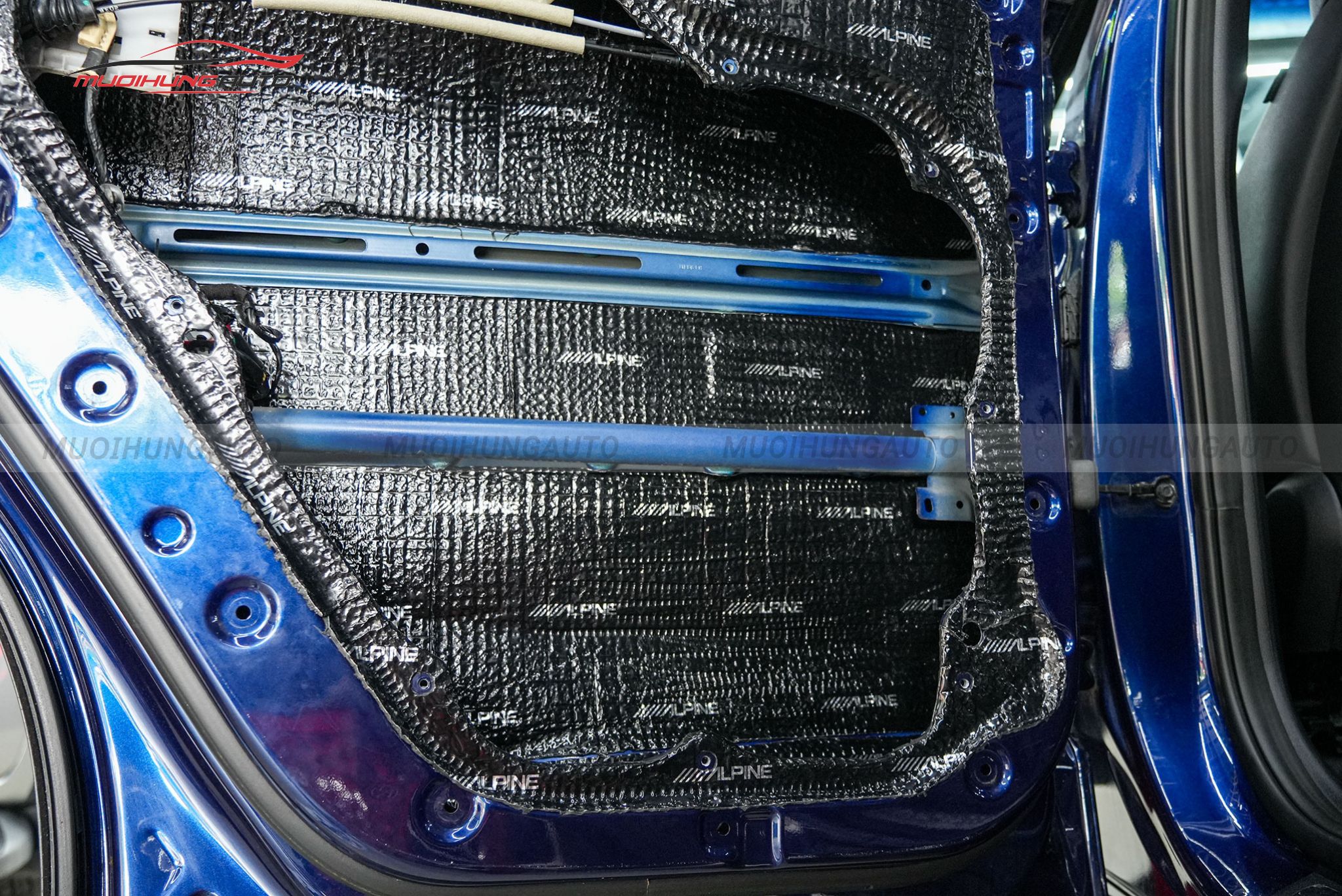 Cách âm 4 cánh cửa Hyundai Santafe 2019