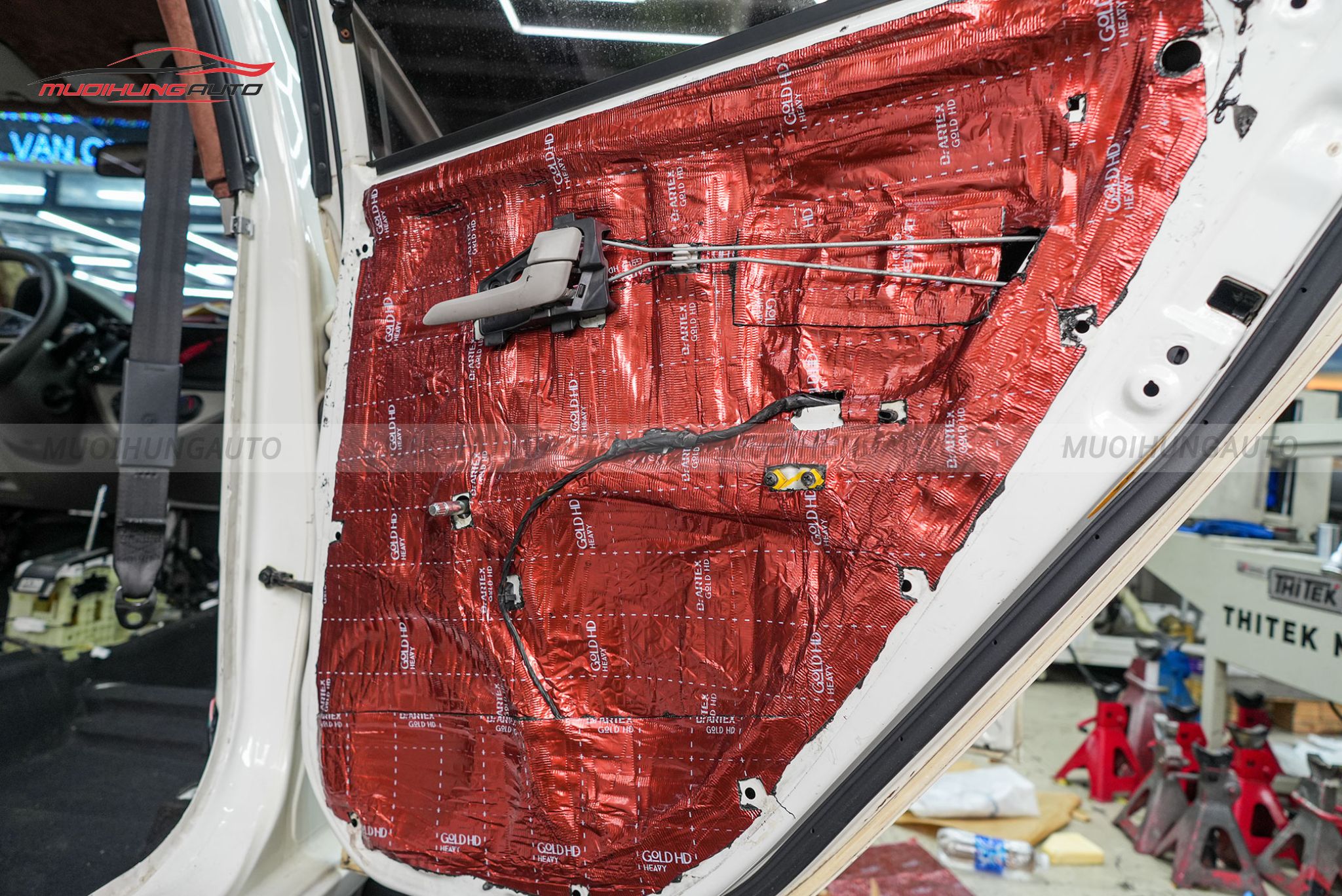 Cách âm 4 cánh cửa Kia Morning 2013