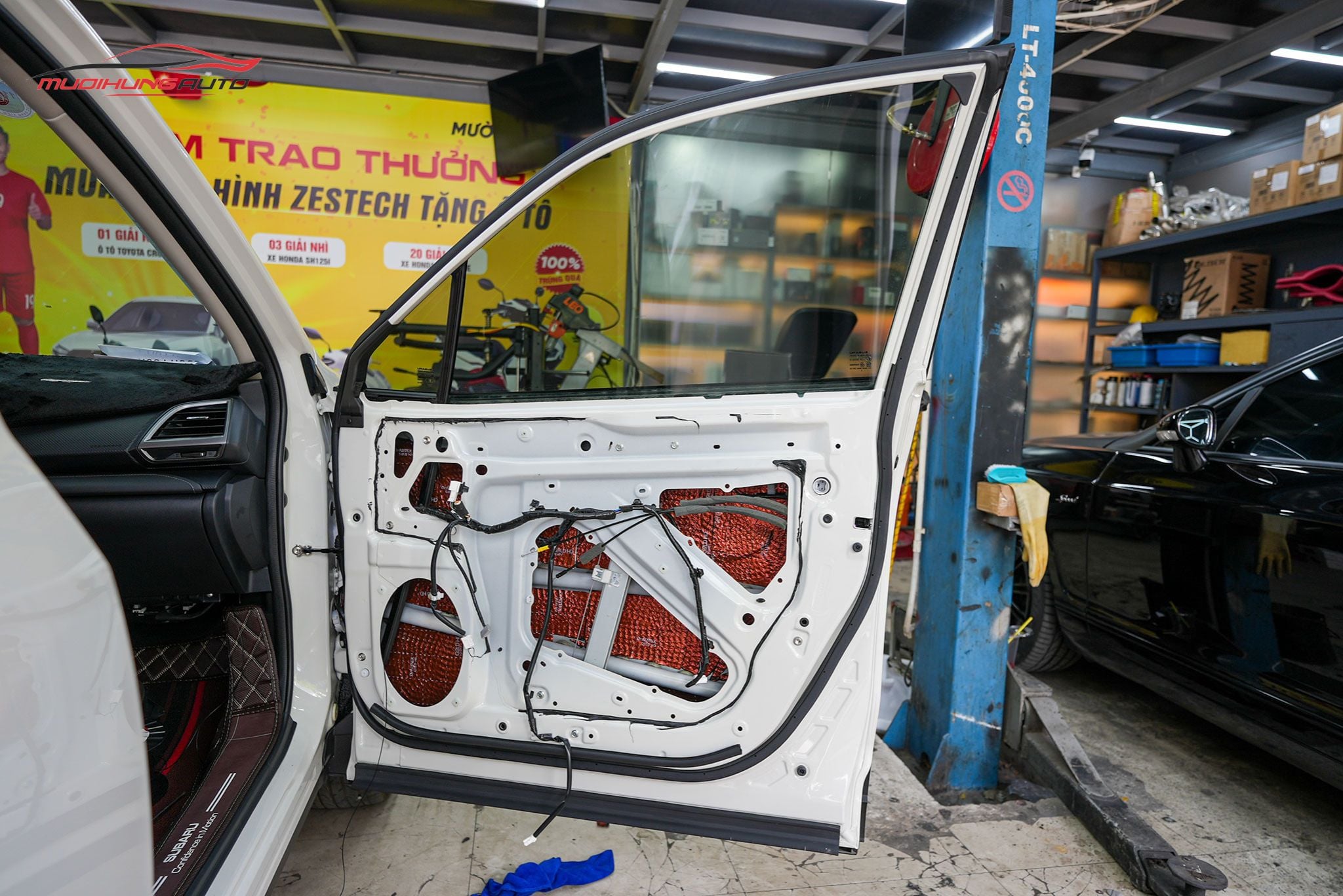 Cách âm 4 cánh cửa Subaru Forester 2023