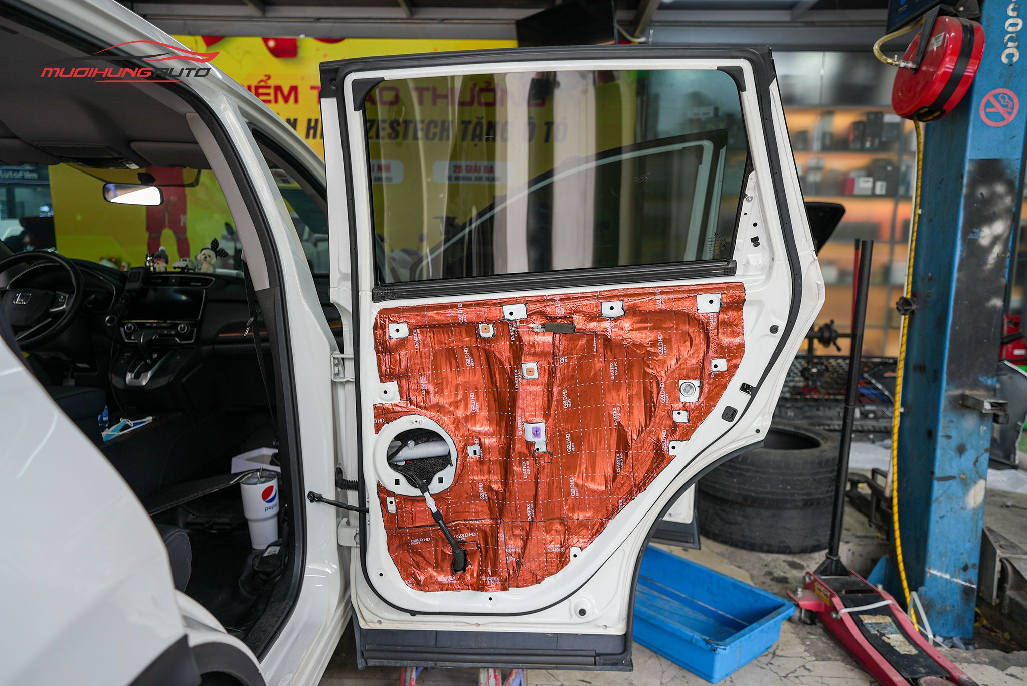 Cách âm 4 cánh cửa xe Honda CRV 2019