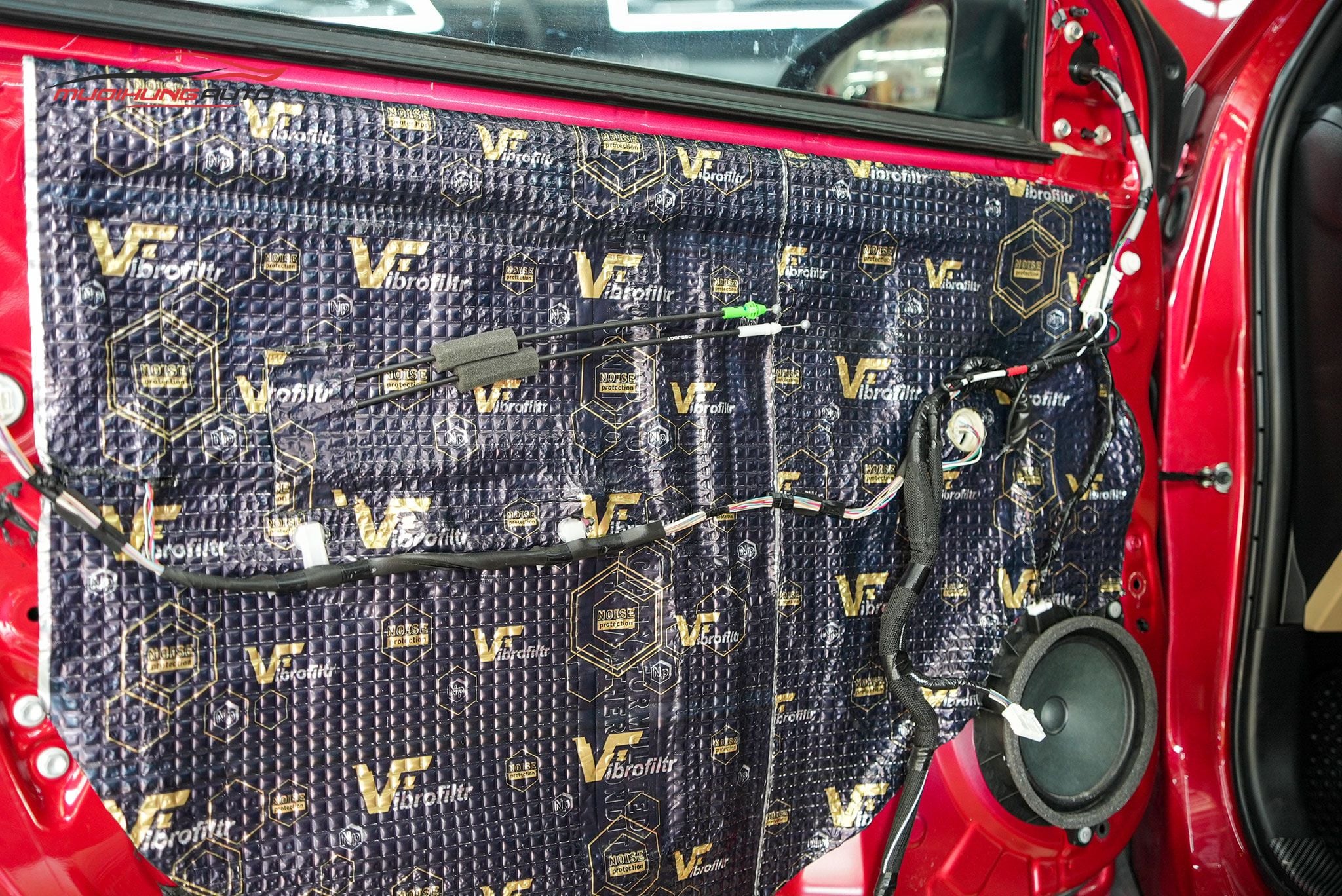 Cách âm 4 cánh cửa xe Toyota Yaris 2023