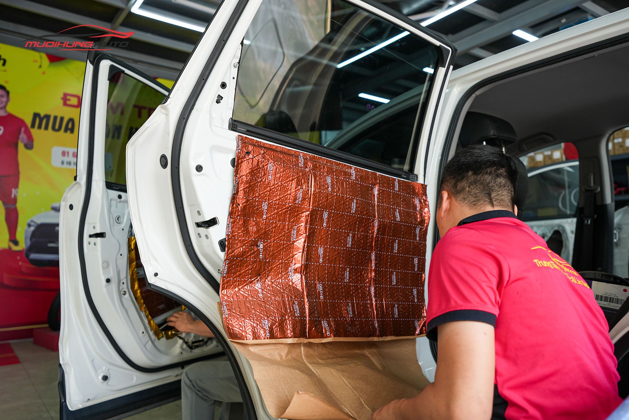 Cách âm 4 cửa xe cho Honda CRV 2019