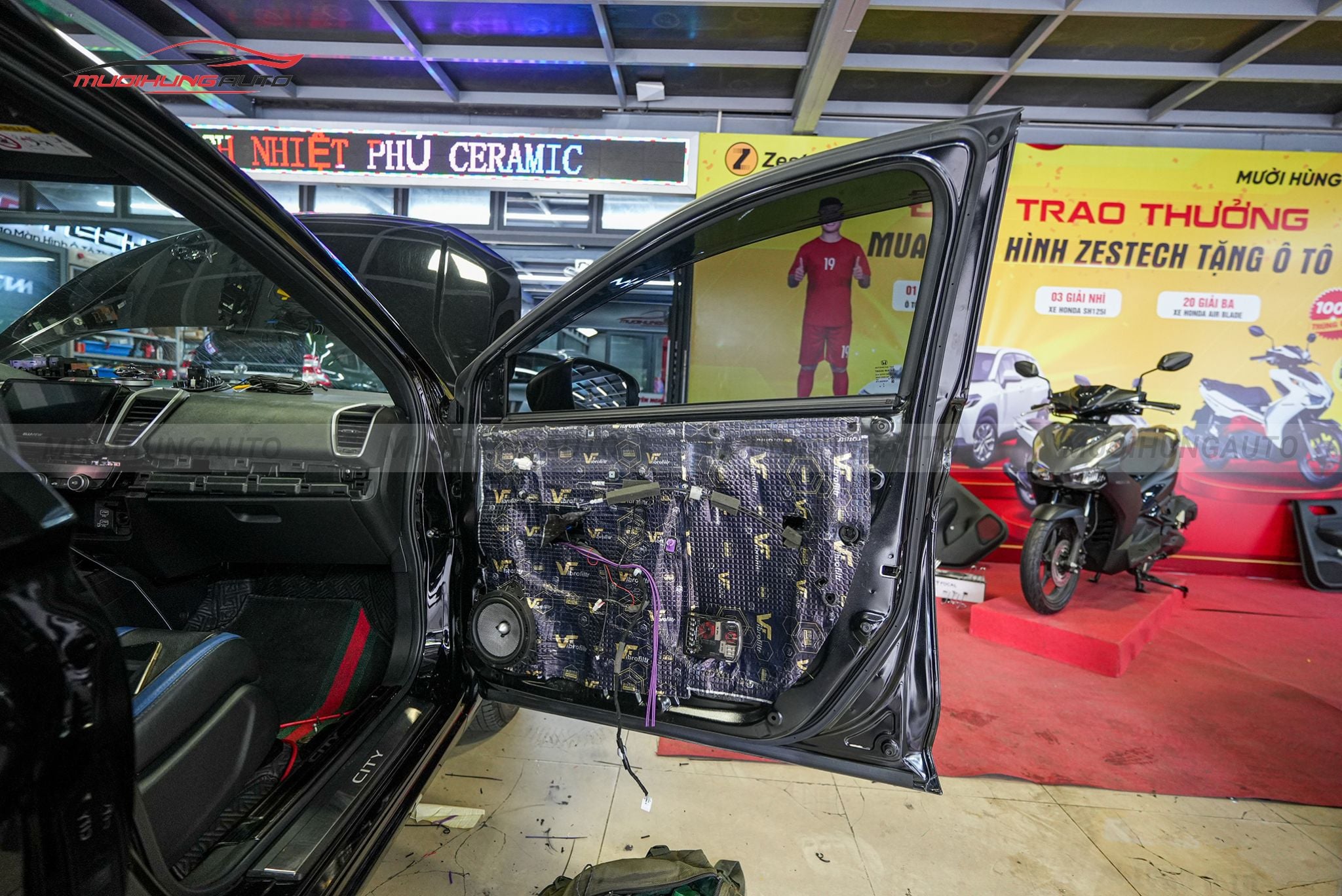 Cách âm 4 cửa xe Honda City 2022