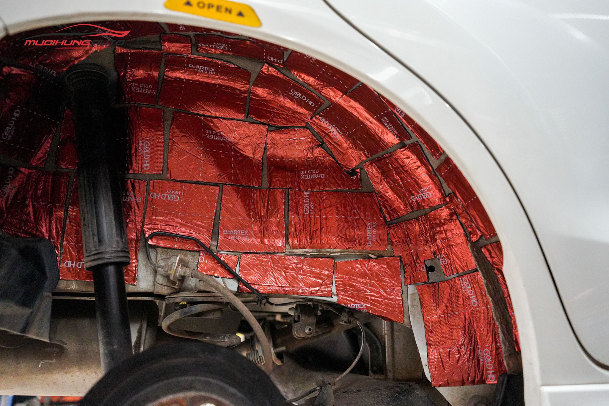 Cách âm 4 hốc bánh Honda Brio