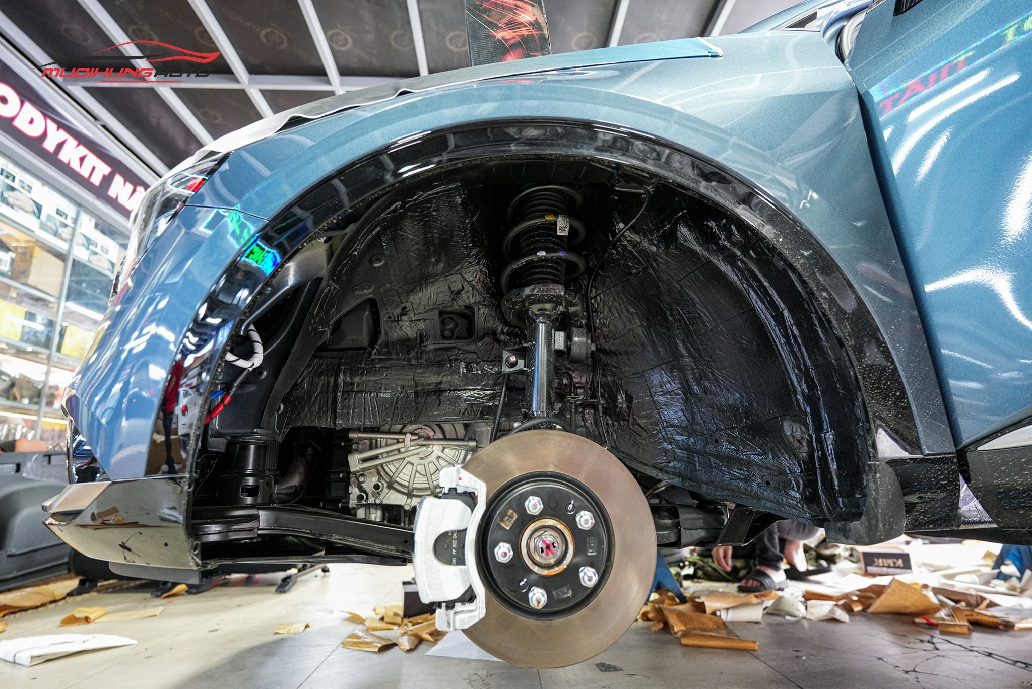 Cách âm 4 hốc bánh Kia Sportage 2022