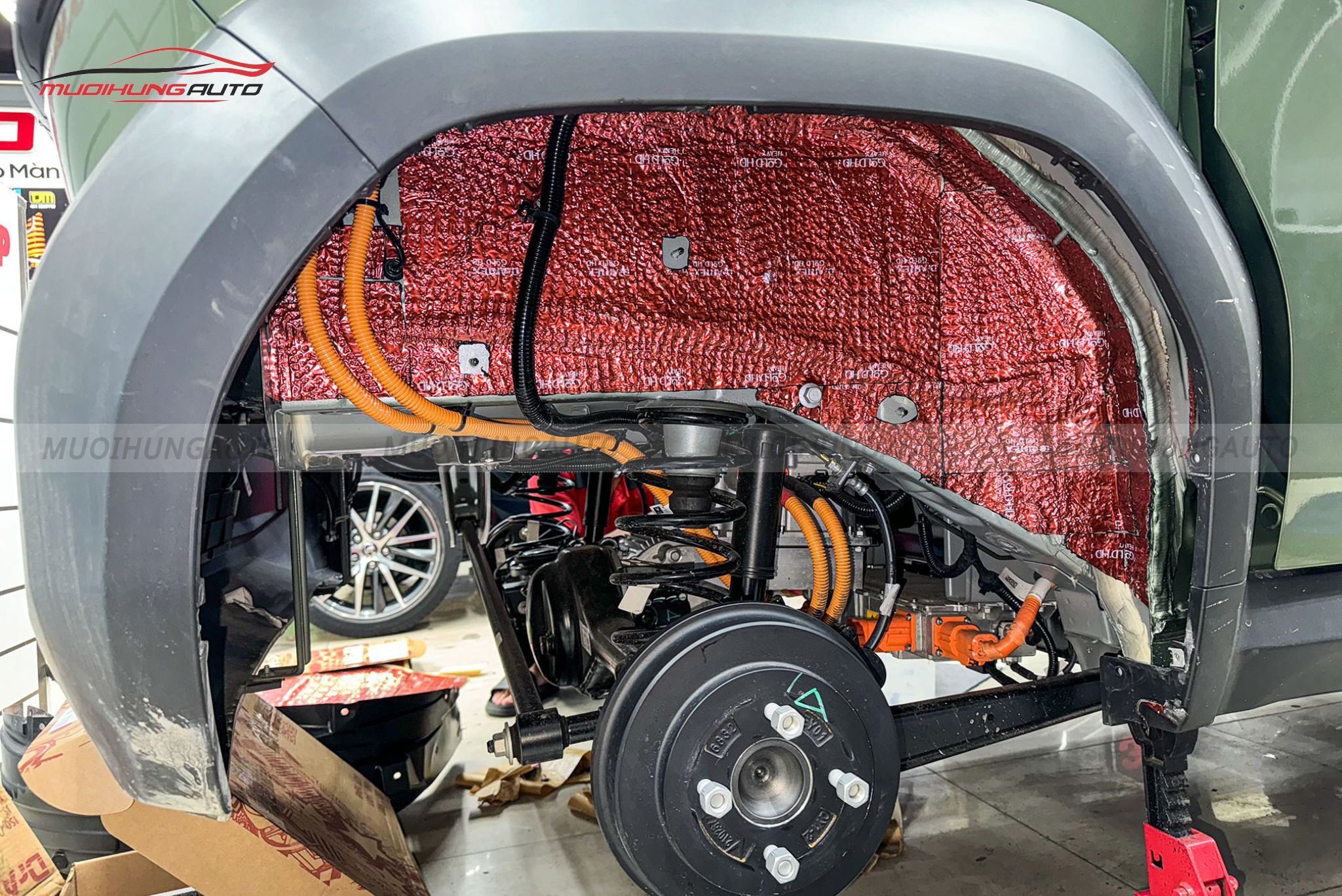 Cách âm 4 hốc bánh xe Vinfast VF3 2025