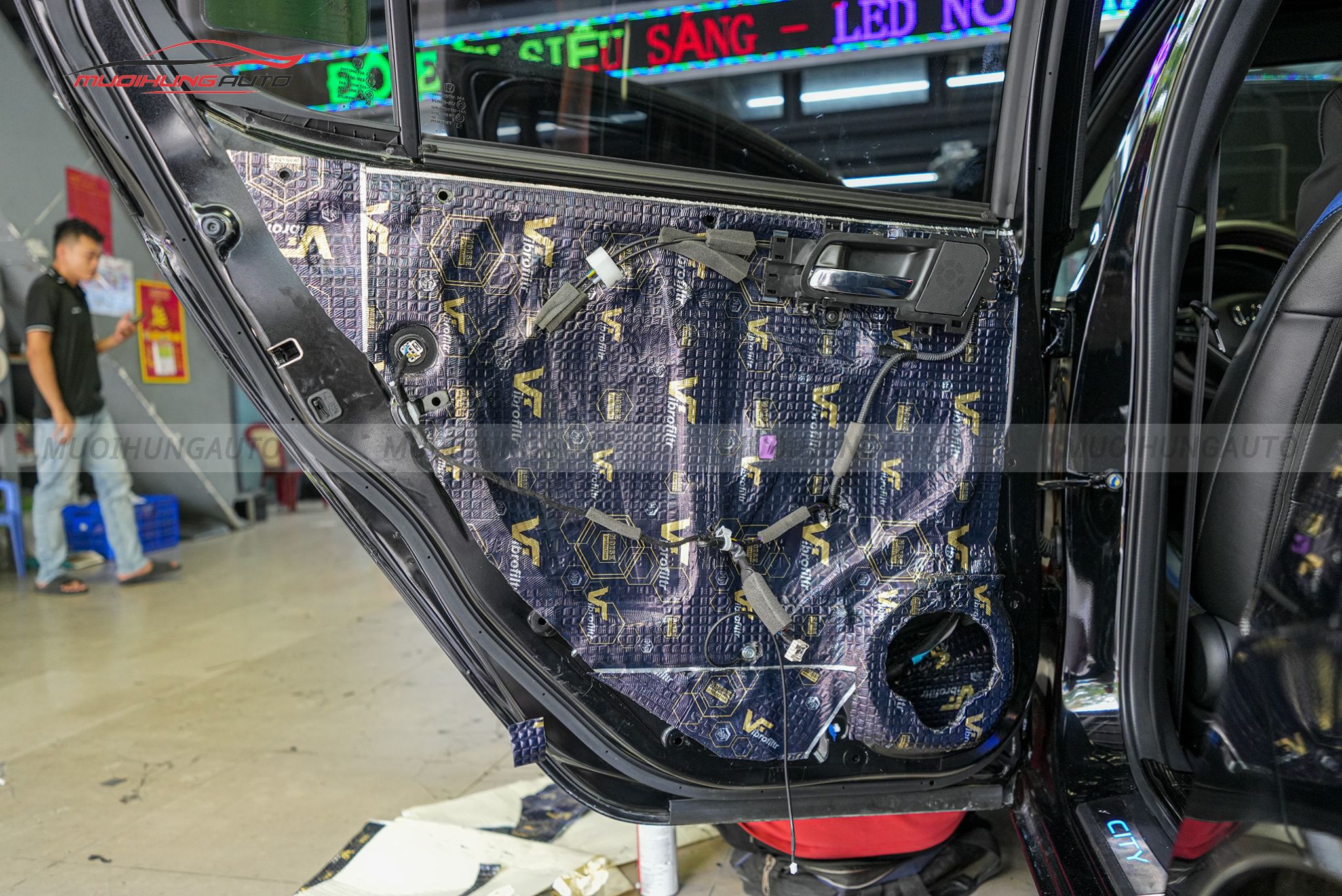 Cách âm chống ồn 4 cửa xe Honda City 2022