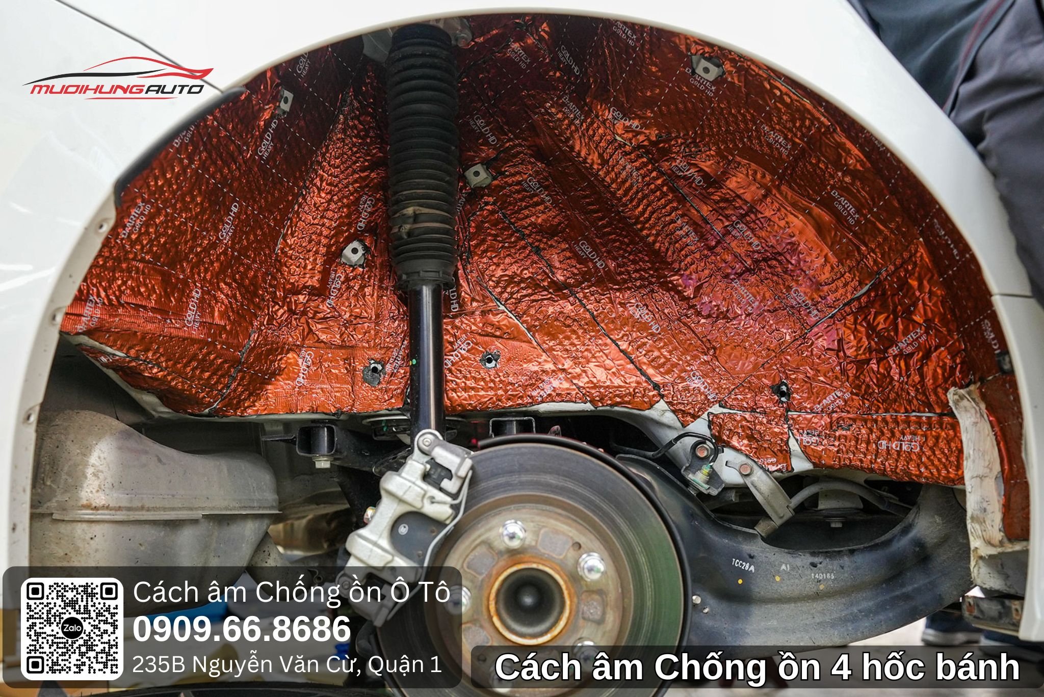 Cách âm Chống ồn 4 hốc bánh