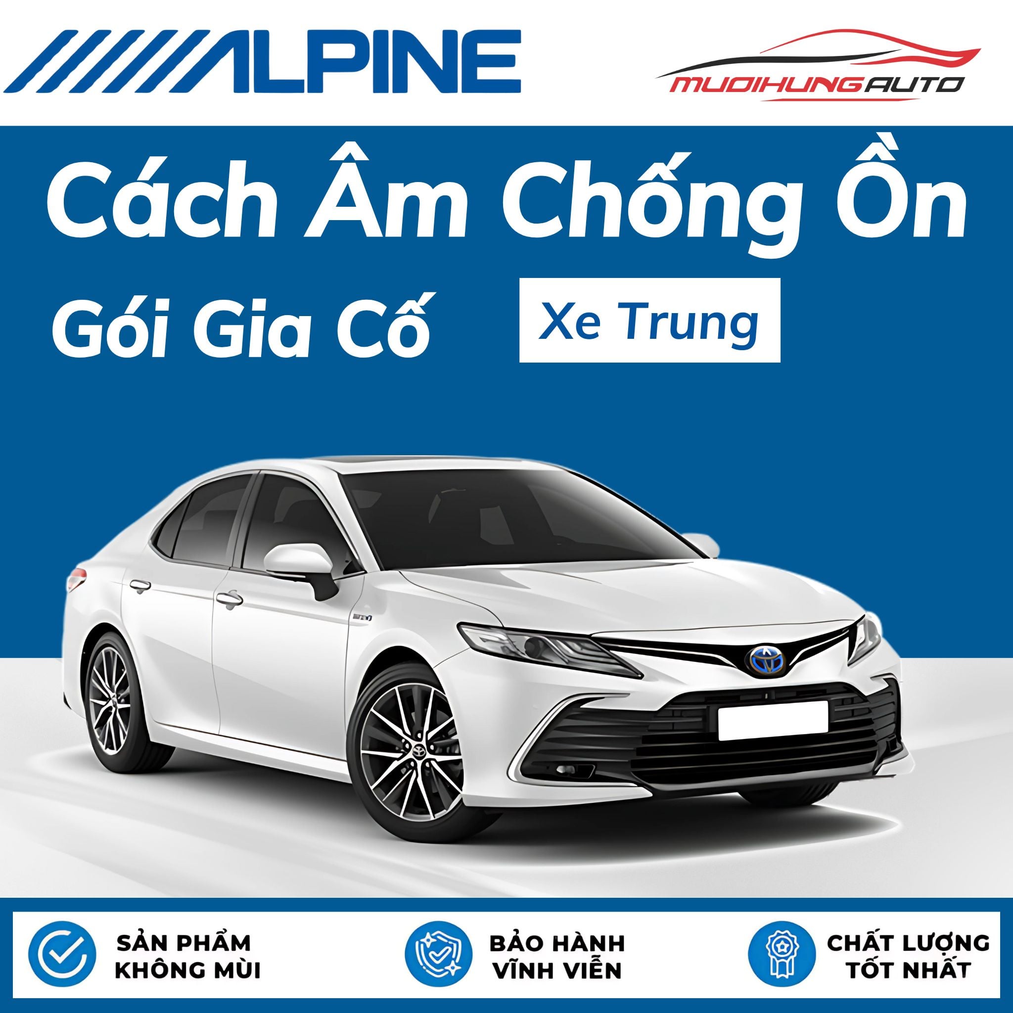 Cách âm chống ồn Alpine Gói gia cố - Xe trung