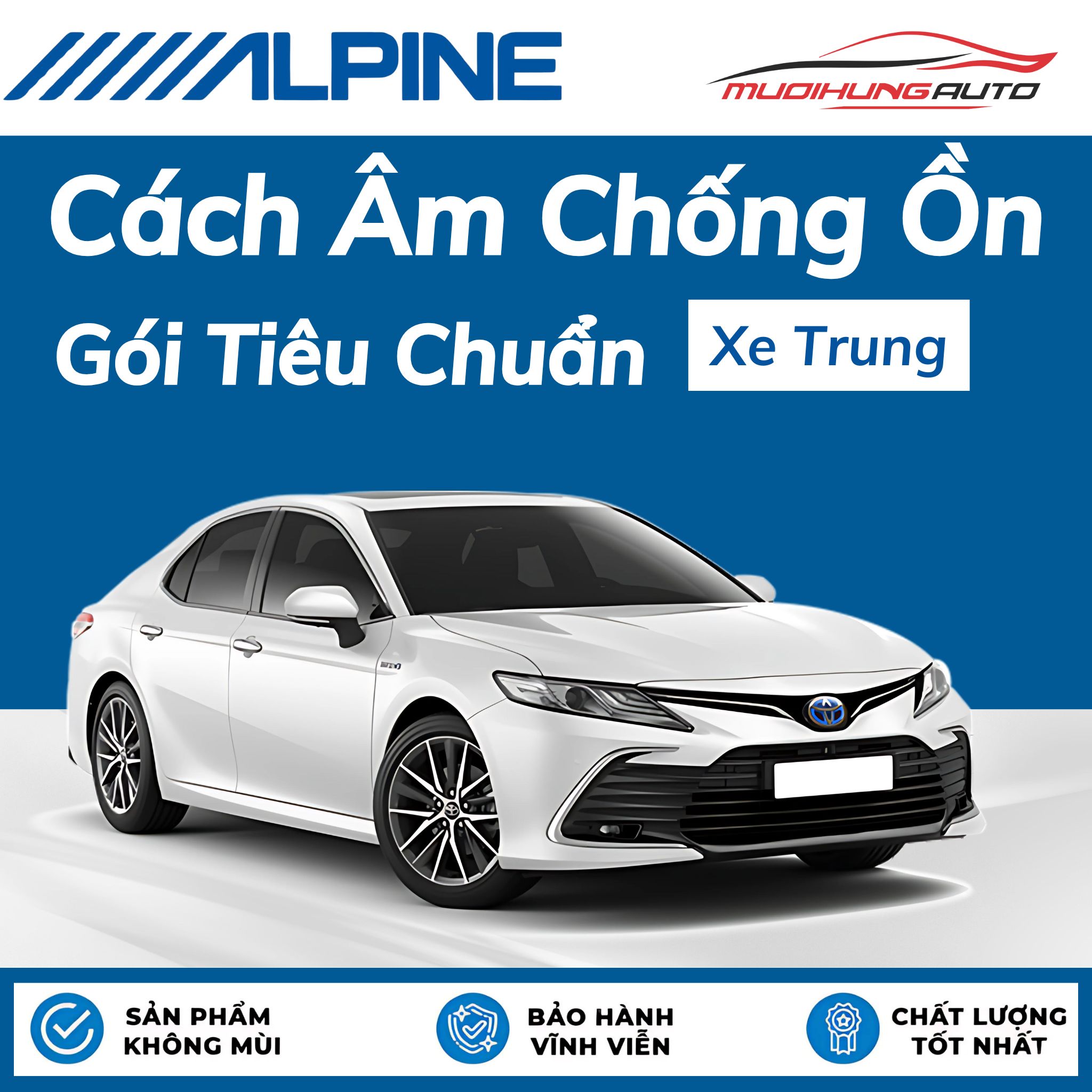 Cách âm chống ồn Alpine Gói tiêu chuẩn - Xe trung