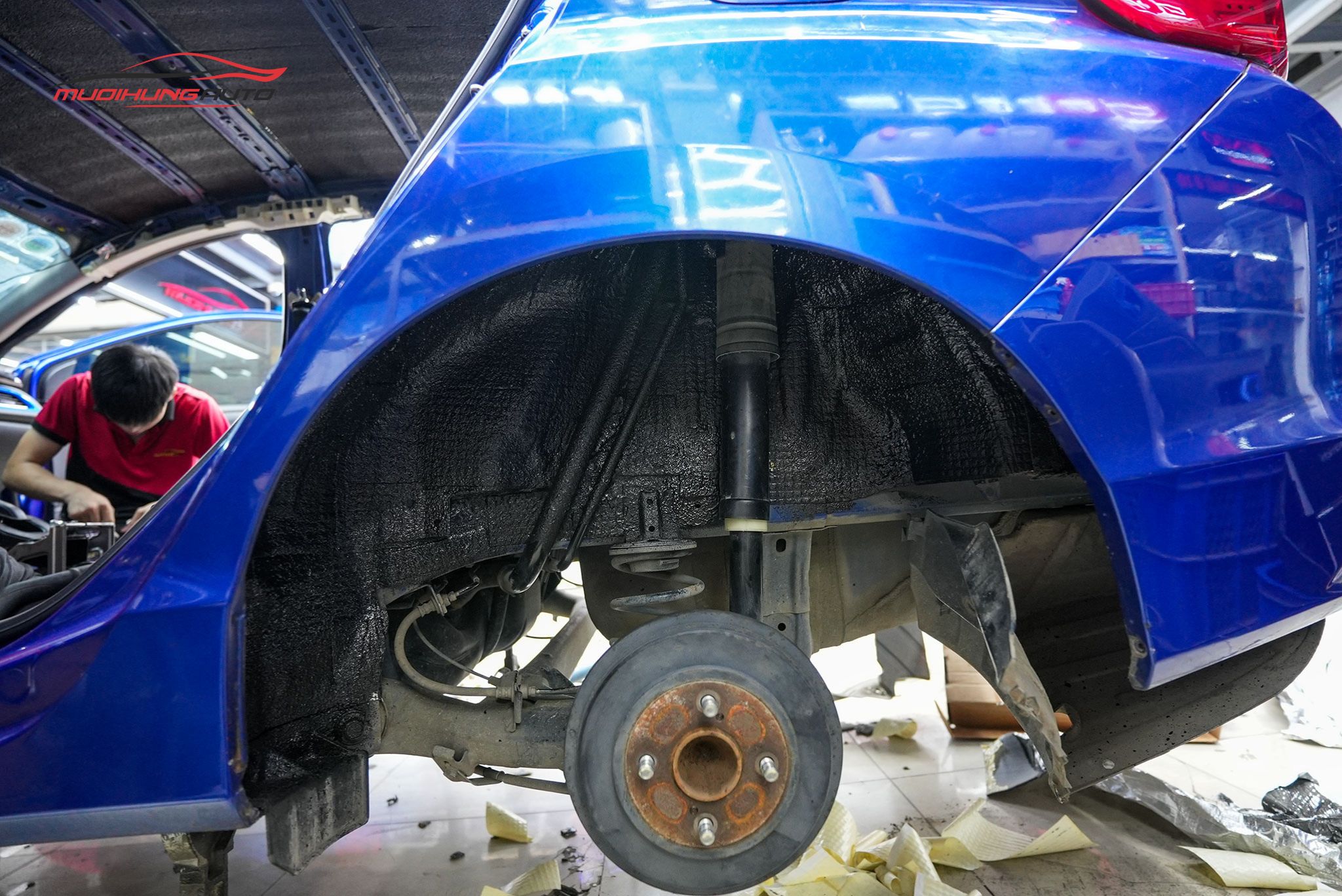 Cách âm chống ồn hốc bánh Honda City 2016