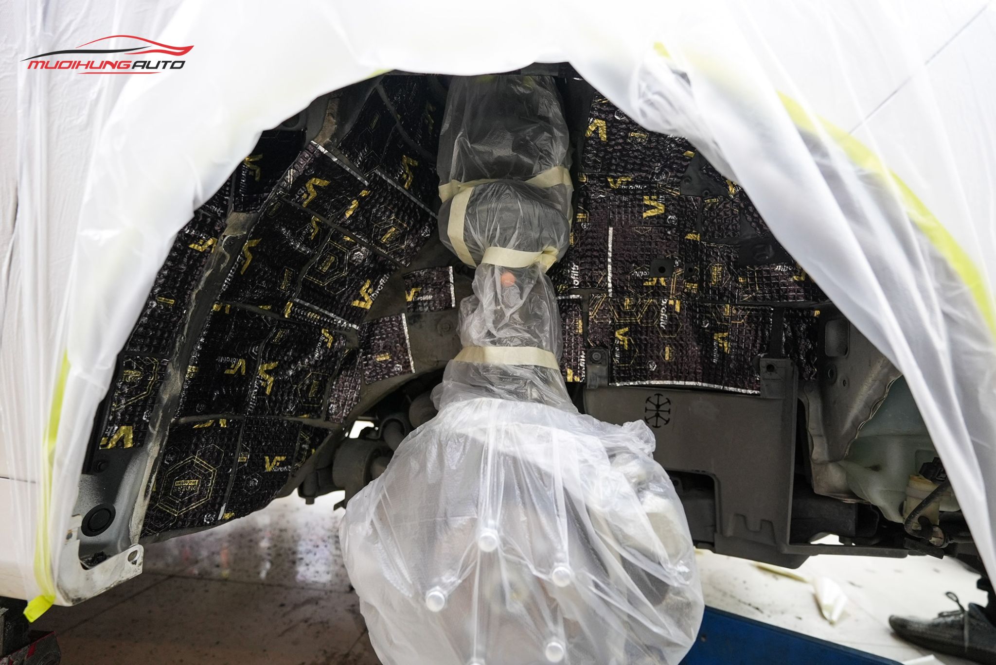 Cách âm chống ồn hốc bánh Honda Odyssey 2016