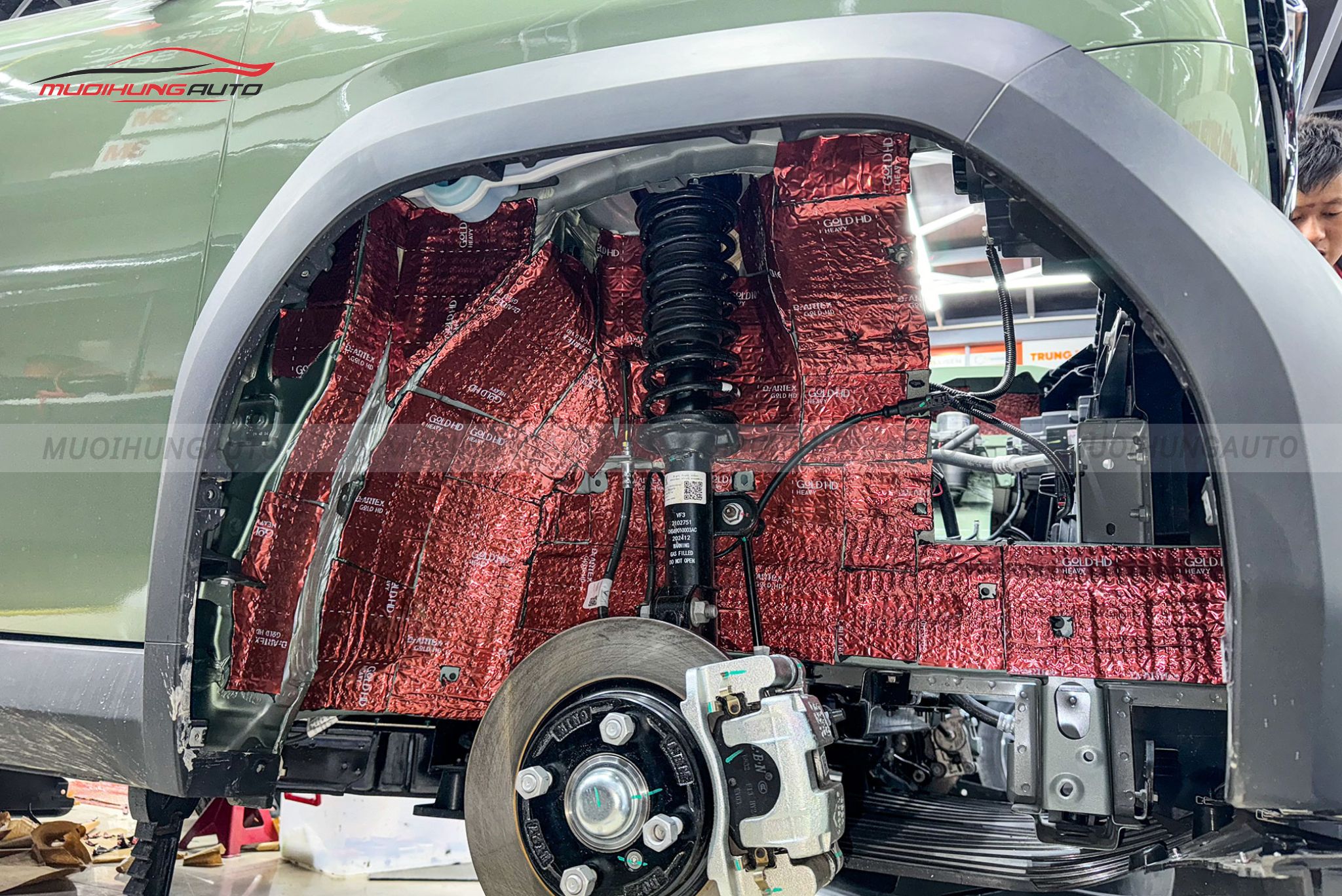 Cách âm chống ồn hốc bánh Vinfast VF3 2025