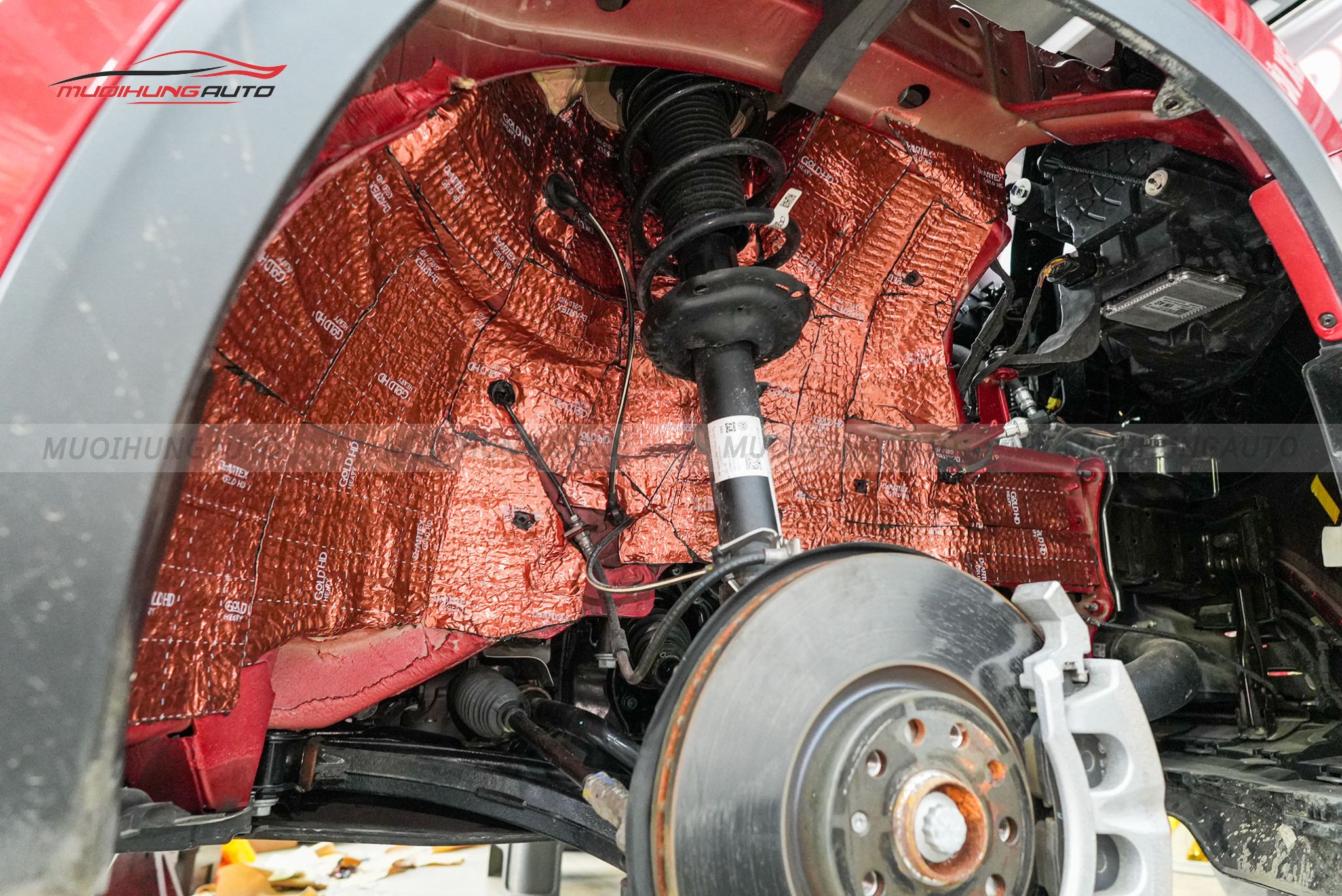 Cách âm chống ồn hốc bánh Volkswagen Teramont 2023