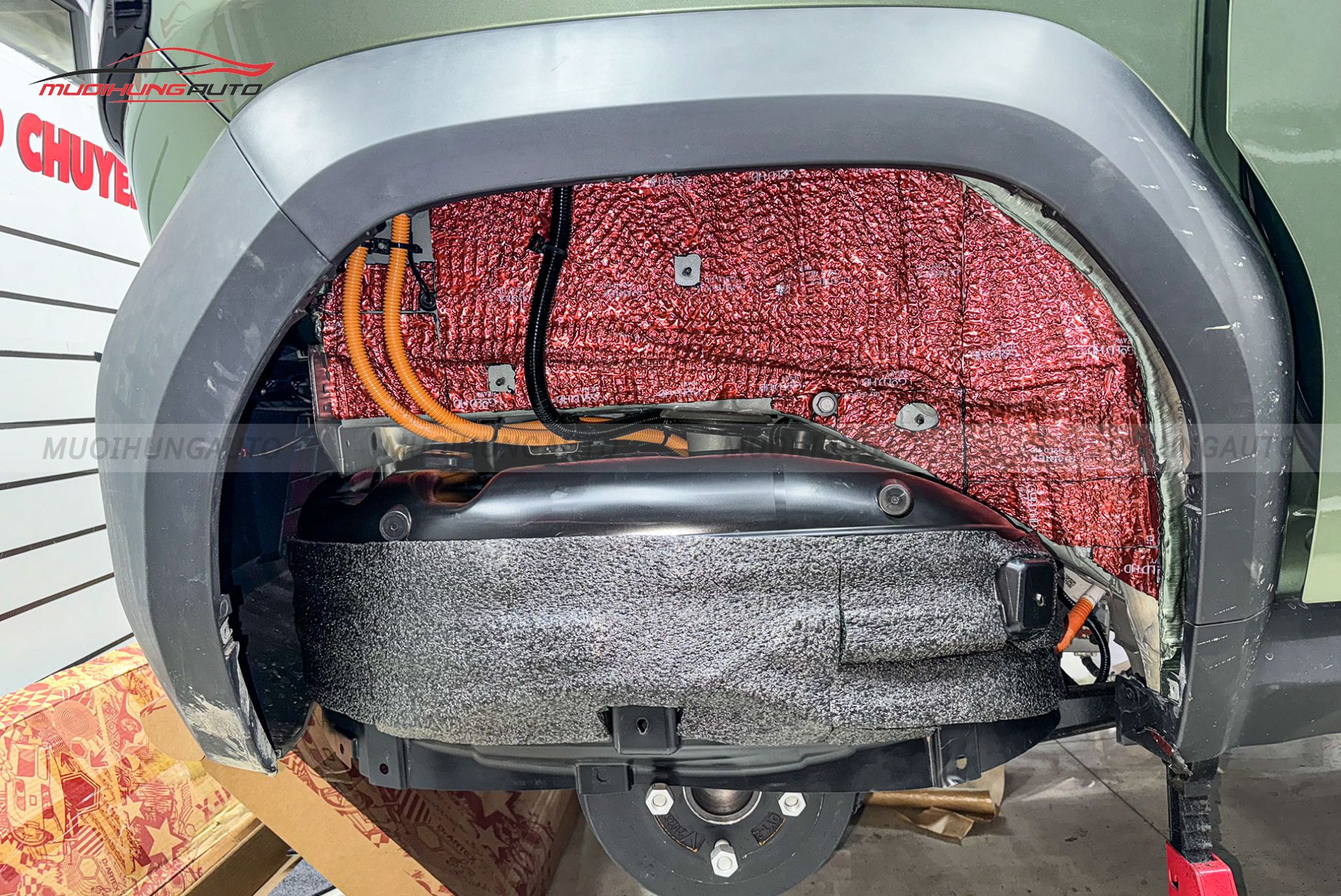 Cách âm chống ồn hốc bánh xe Vinfast VF3 2025