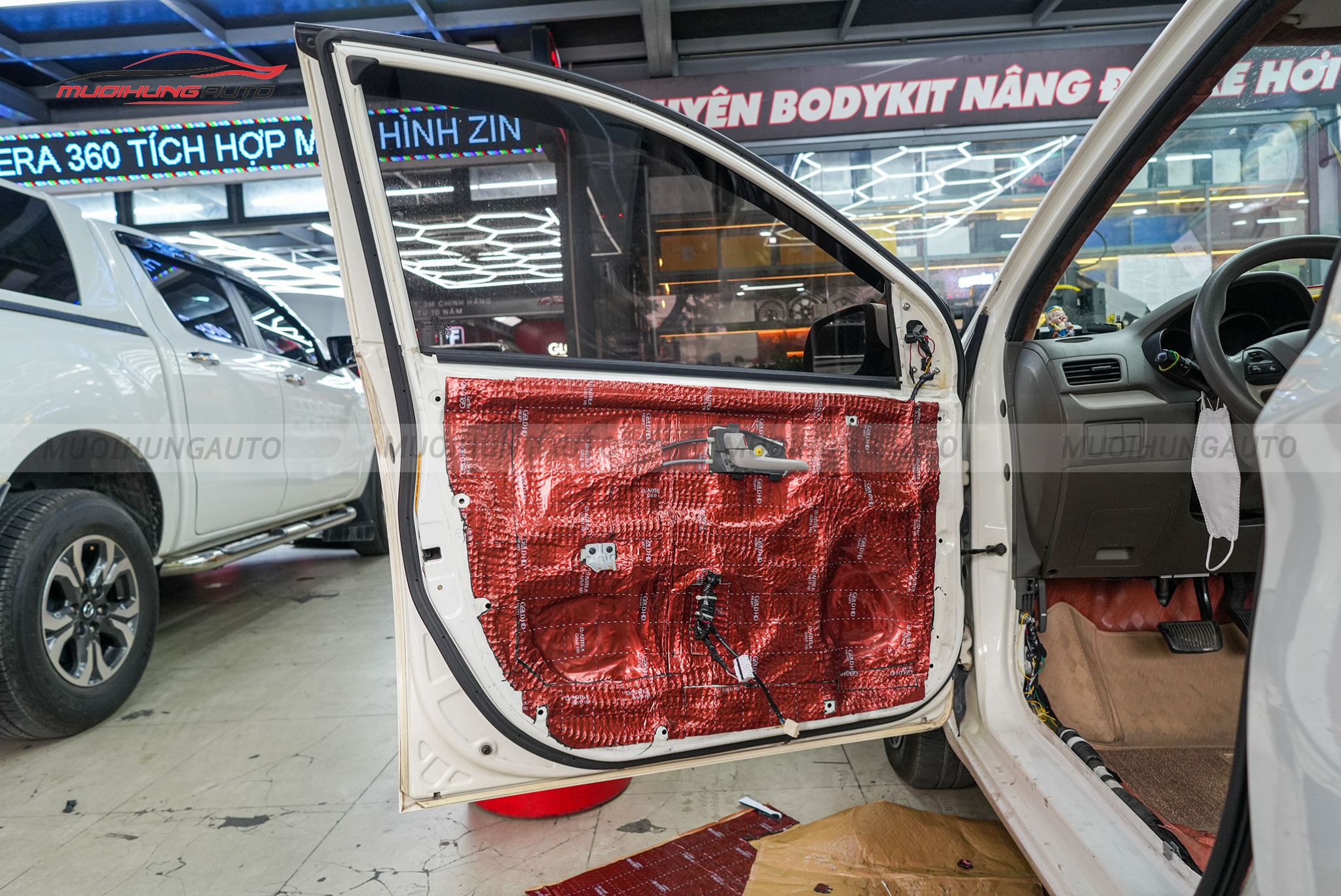 Cách âm chống ồn Vinfast Minio Green