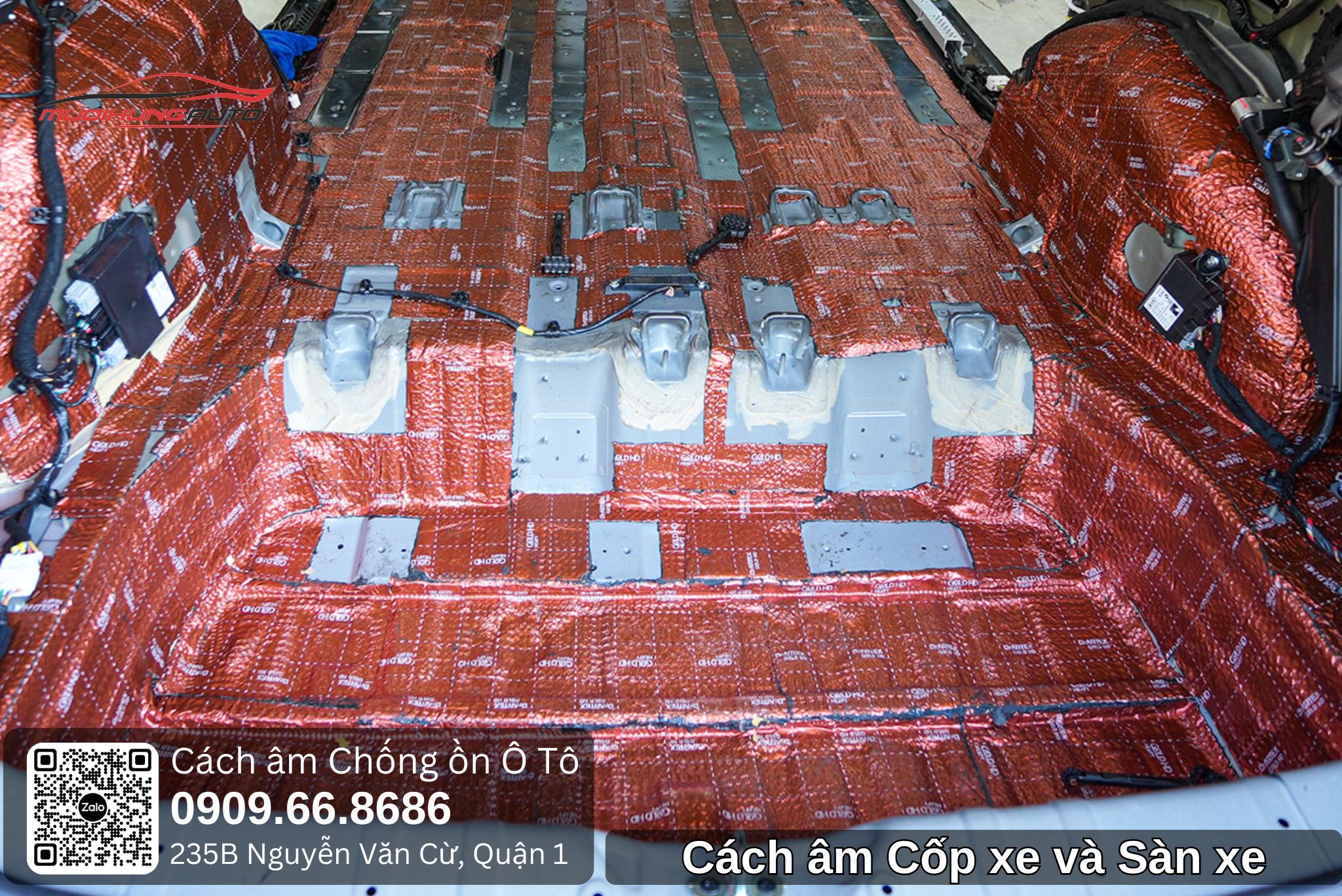 Cách âm cốp xe và sàn xe