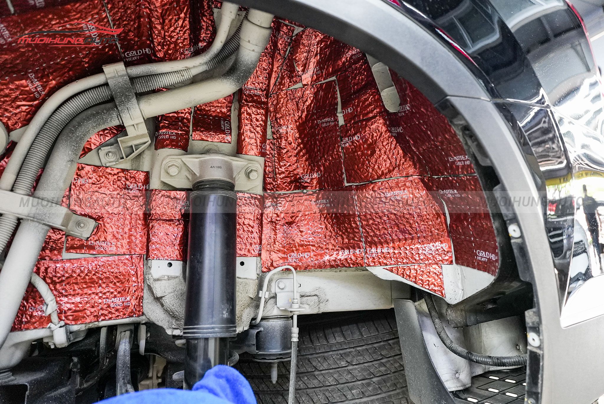 Cách âm hốc bánh cho ô tô Hyundai Palisade 2024