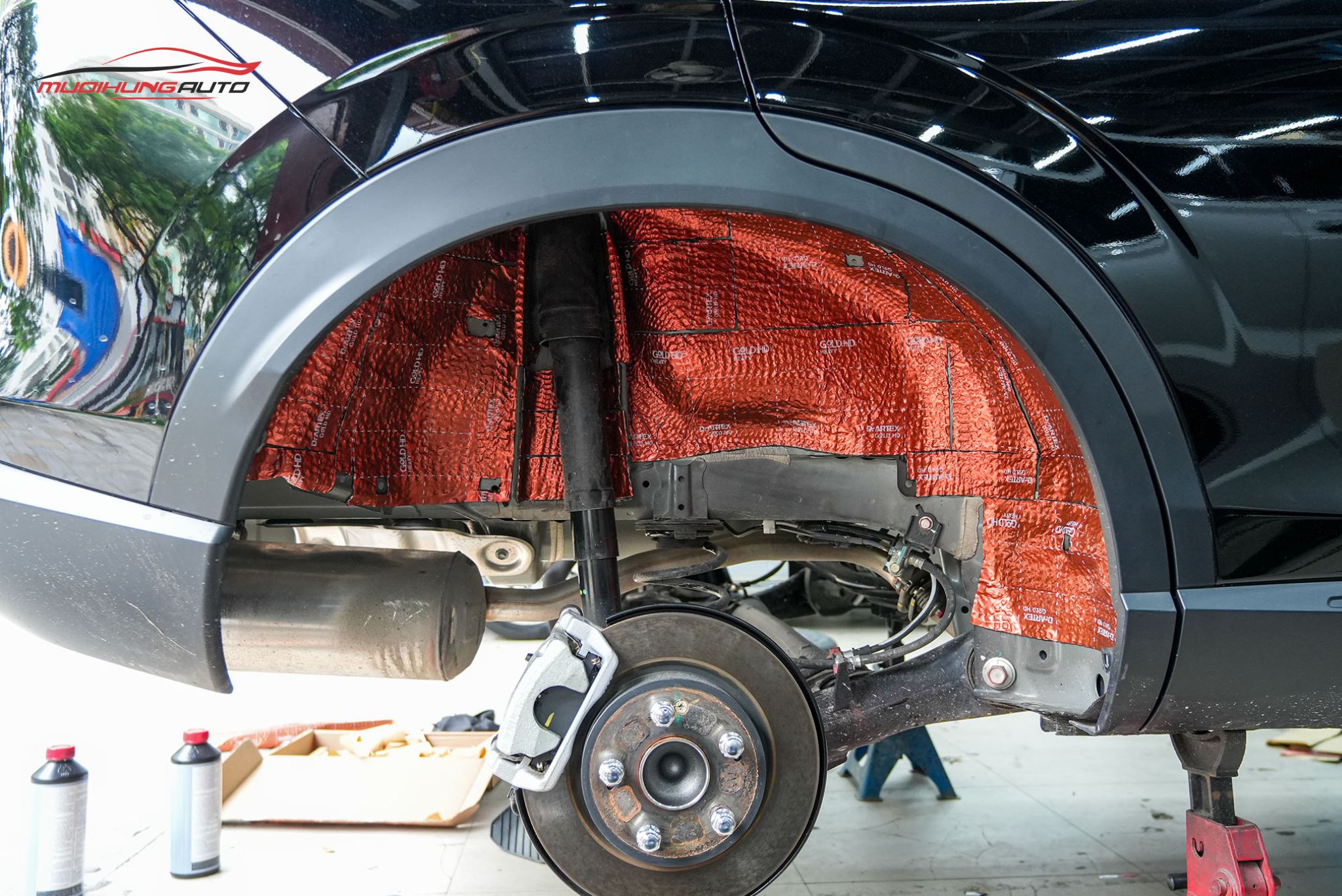 Cách âm hốc bánh cho xe Honda HRV 2024