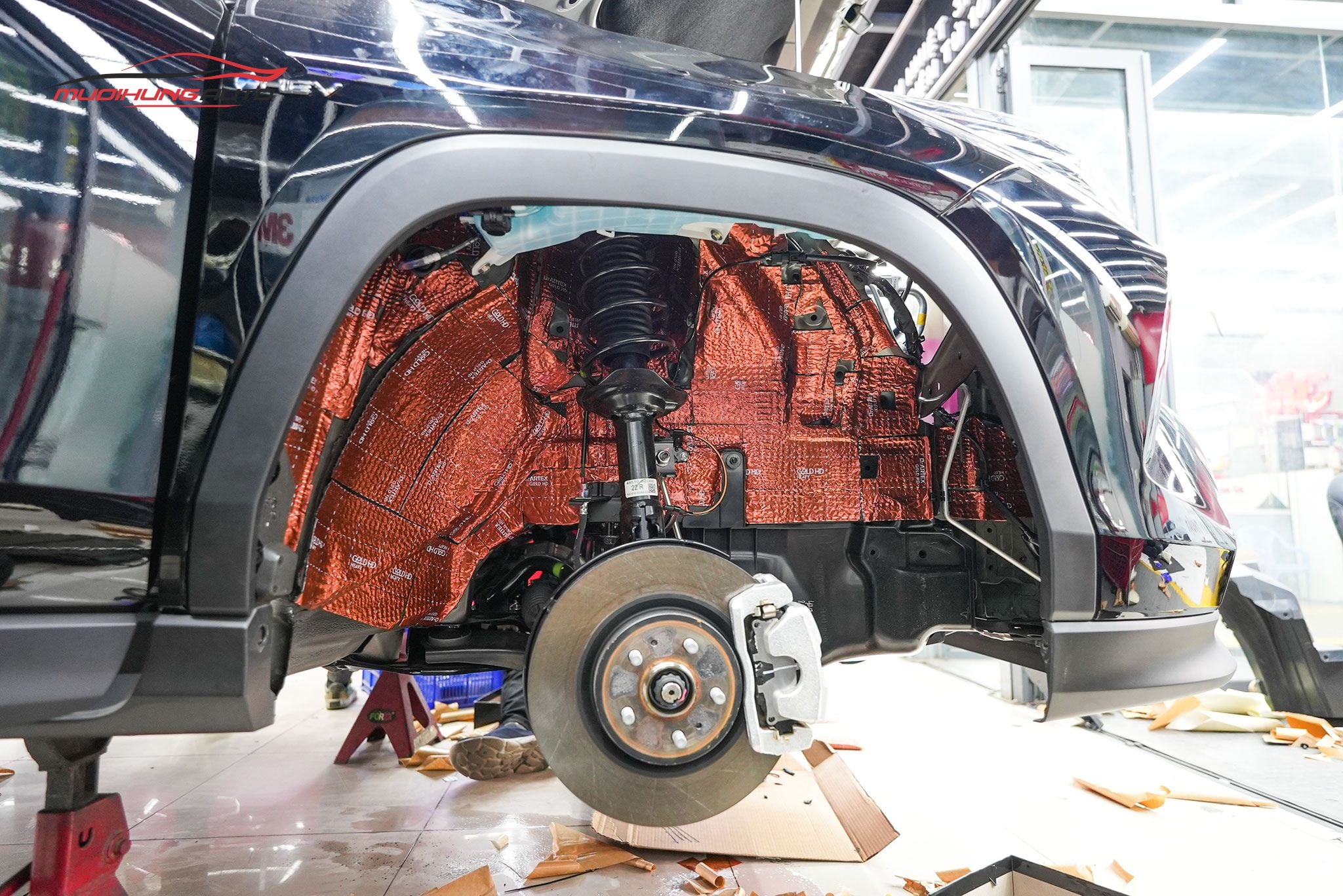 Cách âm hốc bánh cho xe Toyota Yaris Cross 2024