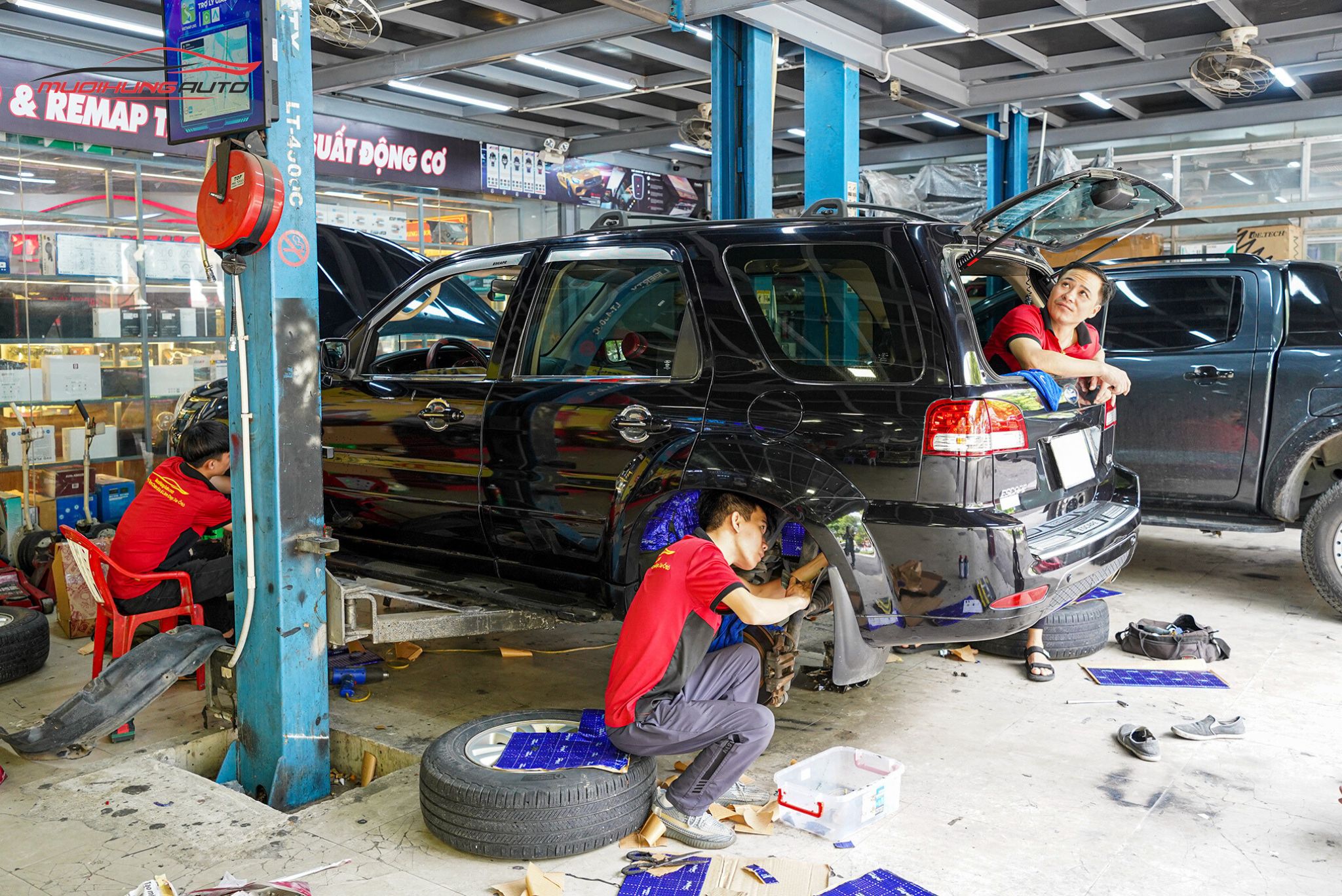 Cách âm hốc bánh Ford Escape