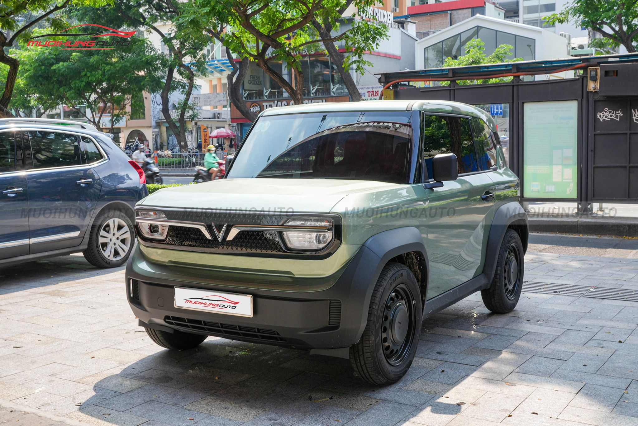 Cách âm hốc bánh Vinfast VF3