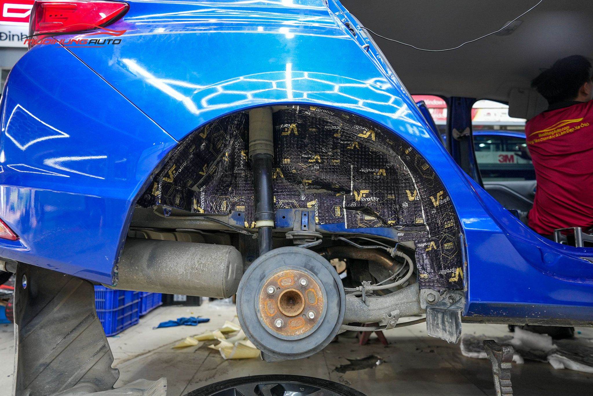 Cách âm hốc bánh xe Honda City 2016