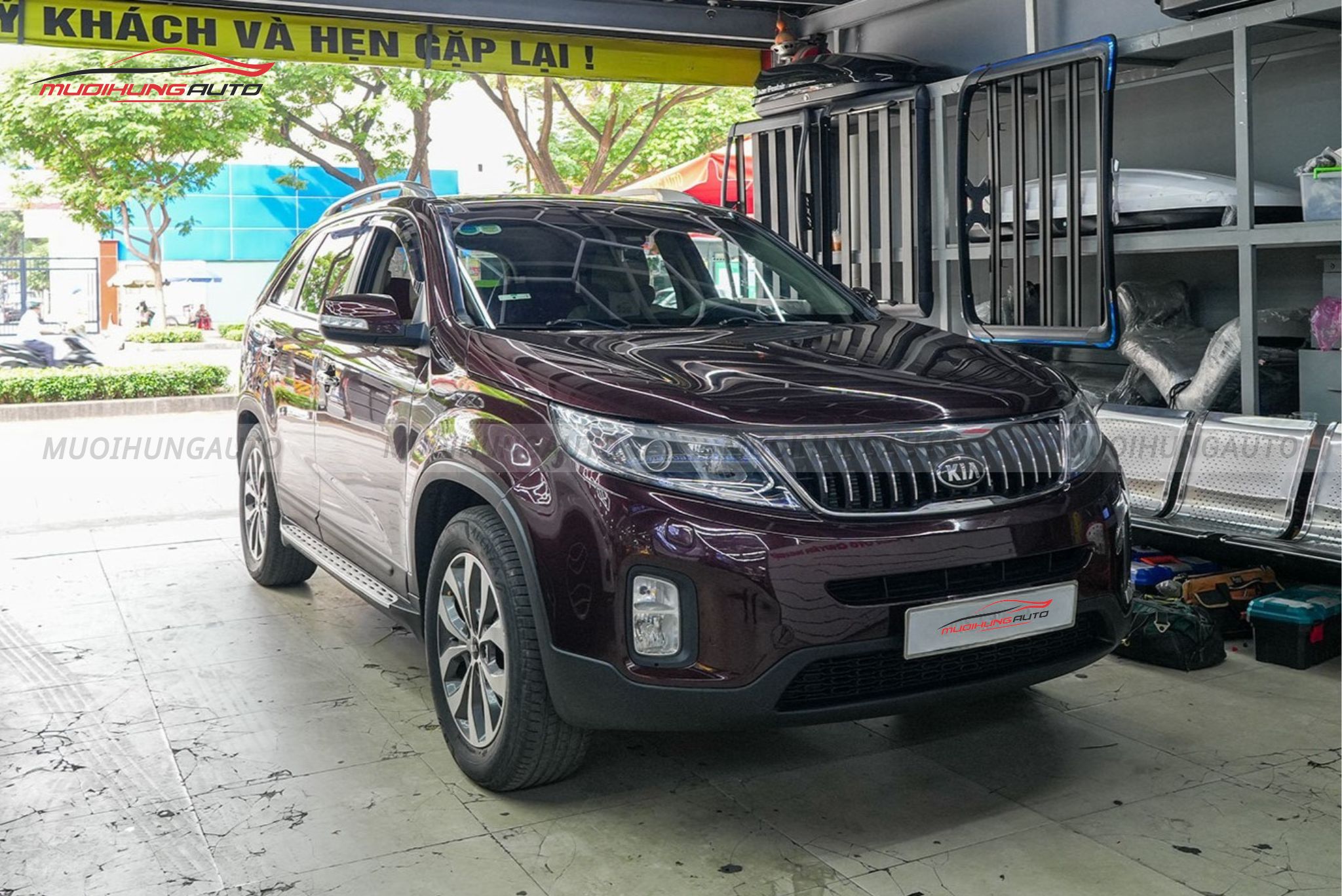 Cách âm nắp capo Kia Sorento 2016