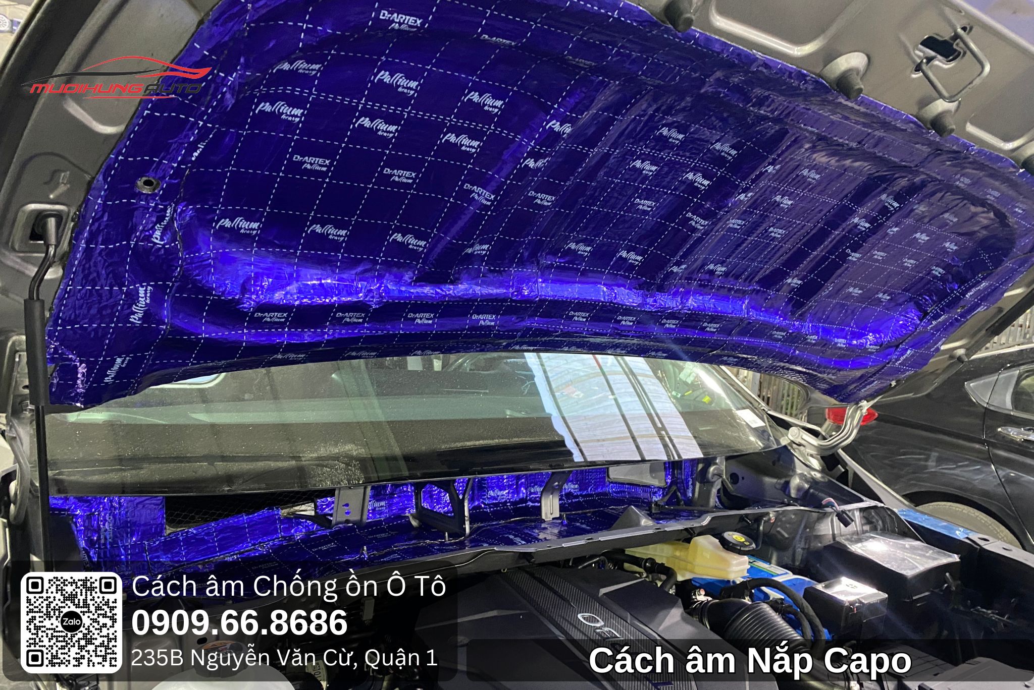 Cách âm nắp capo xe 7 chỗ