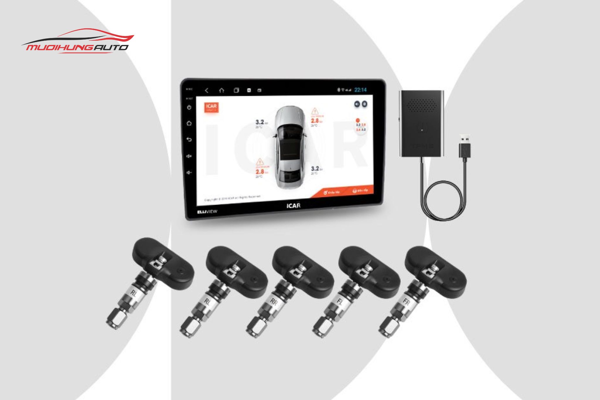 Cảm biến áp suất lốp ICAR Ellisafe ADI4+