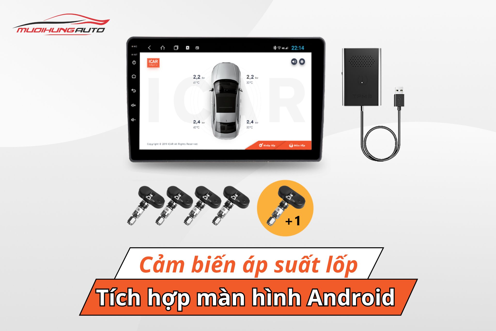 Cảm biến áp suất lốp ICAR Ellisafe ADI5