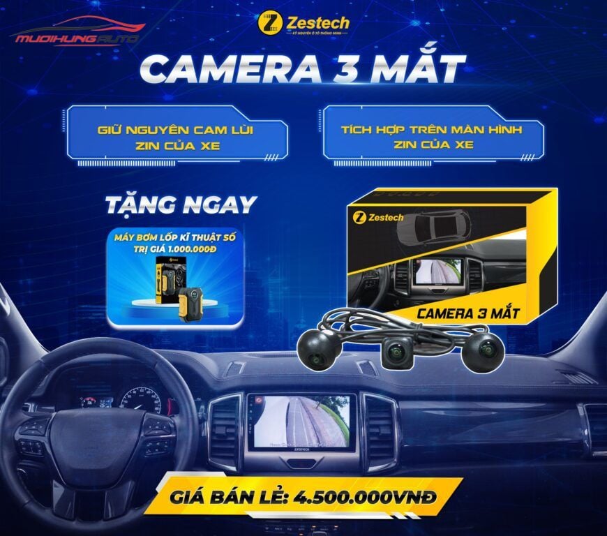 Camera 3 mắt Zestech
