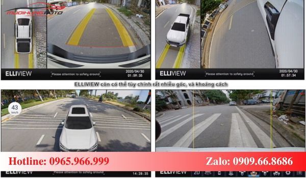 camera 360 icar elliview v5-p cho góc nhìn đa dạng