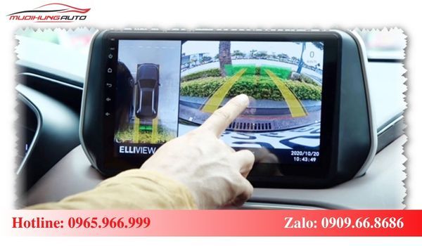 Camera 360 ICAR Elliview V5-P điều khiển cảm ứng trên màn hình Android