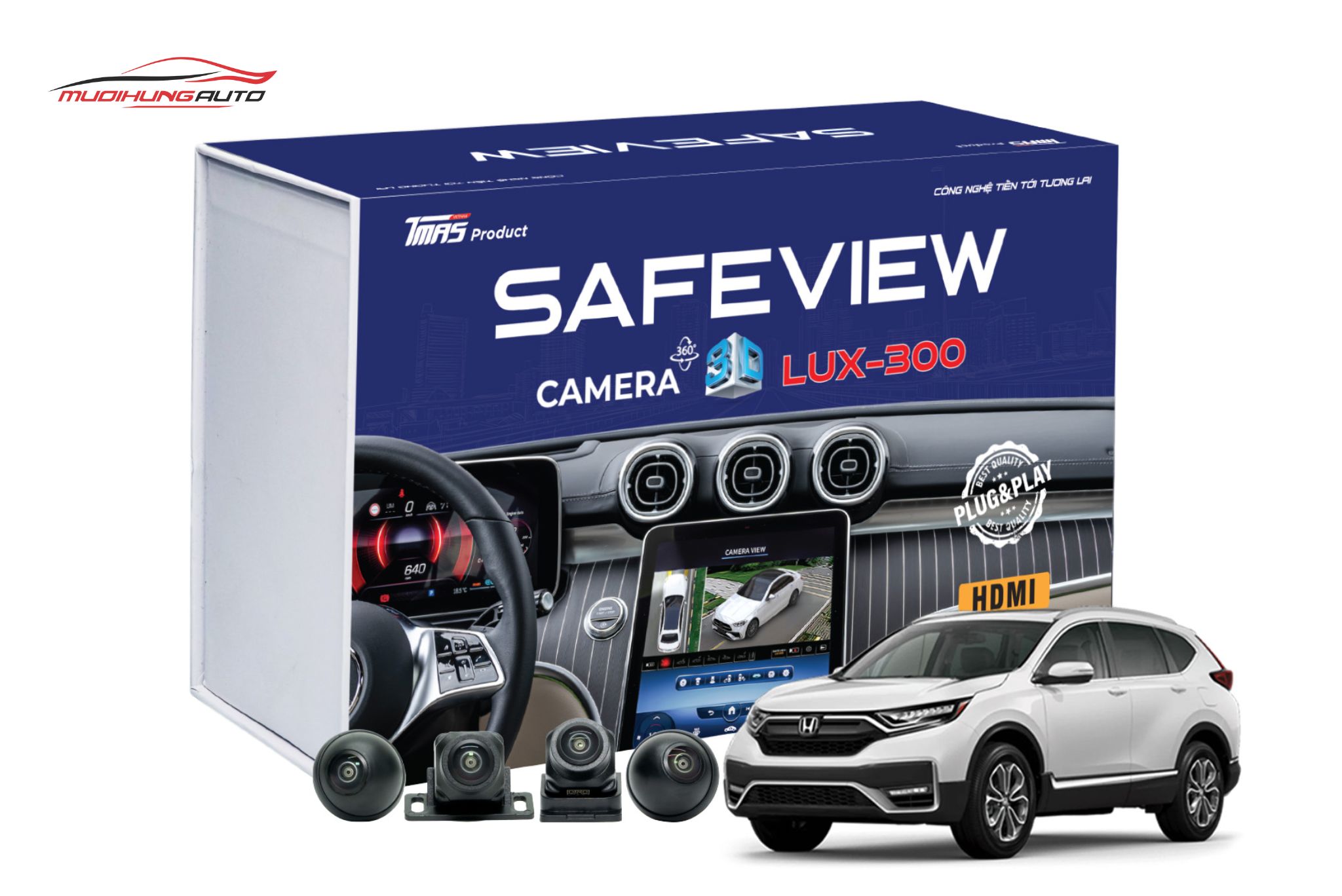 Camera 360 Safeview Lux-300 cho ô tô Honda
