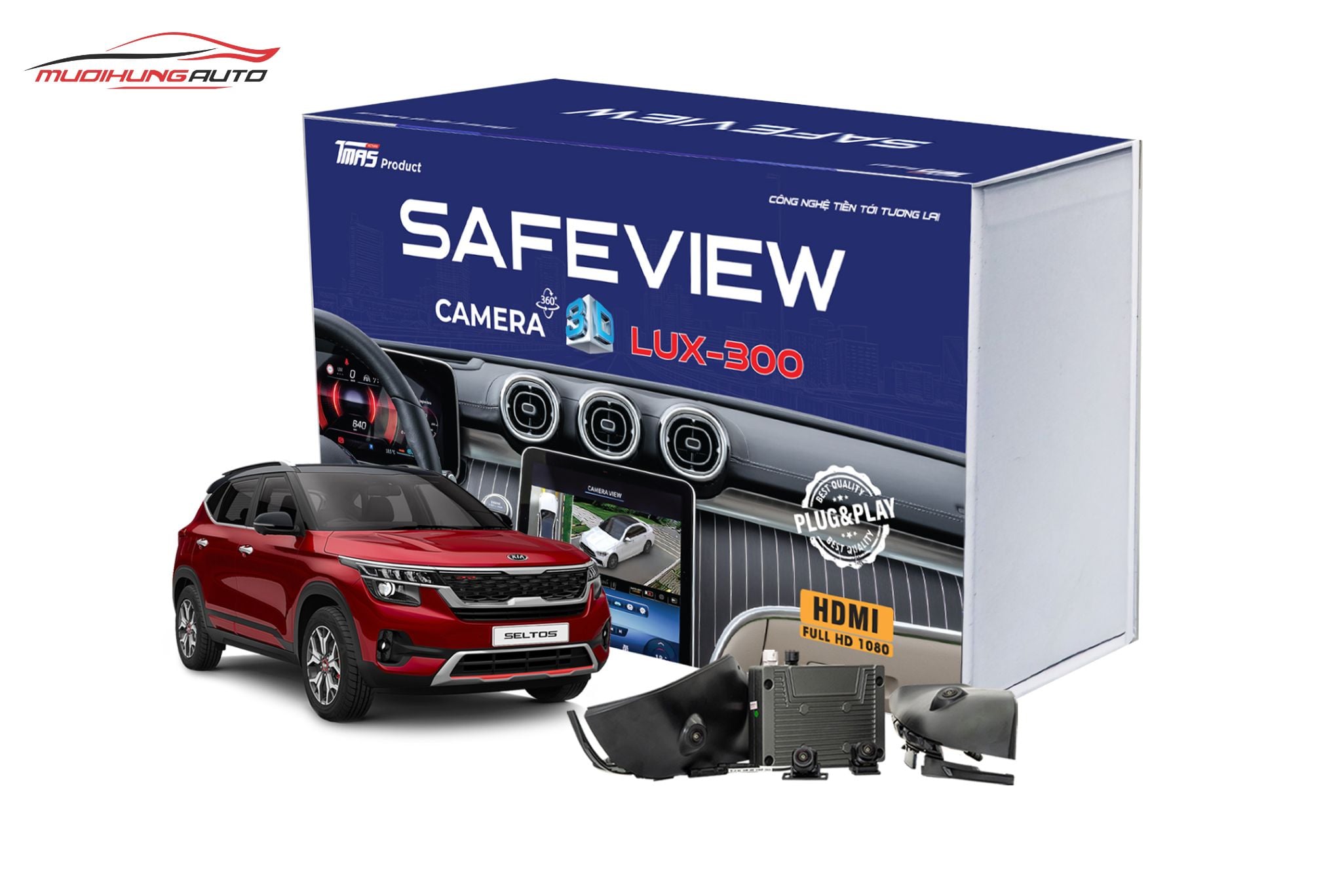 Camera 360 Safeview Lux-300 cho ô tô Kia Seltos