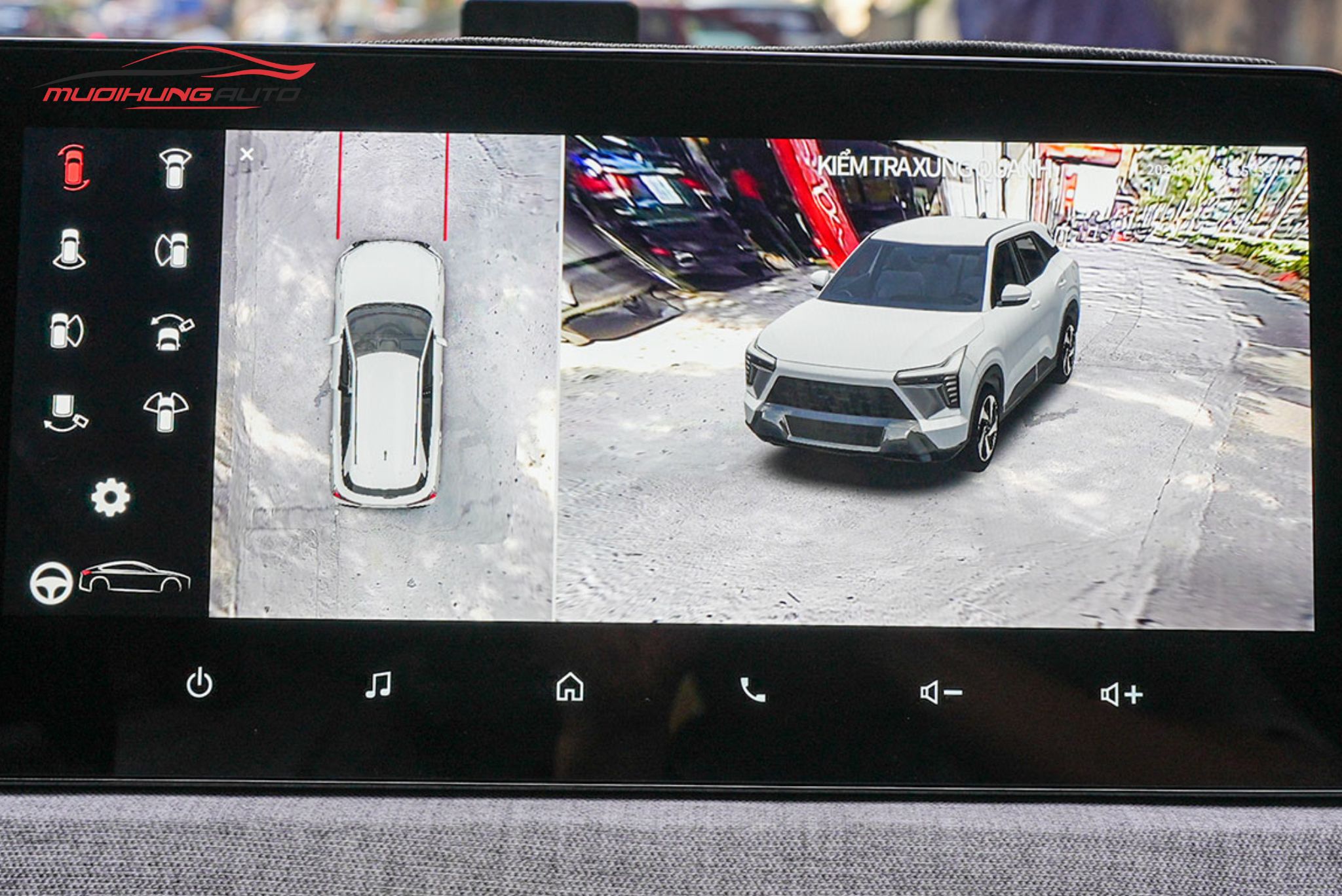 Camera 540 độ cho xe Hyundai Santafe 2024