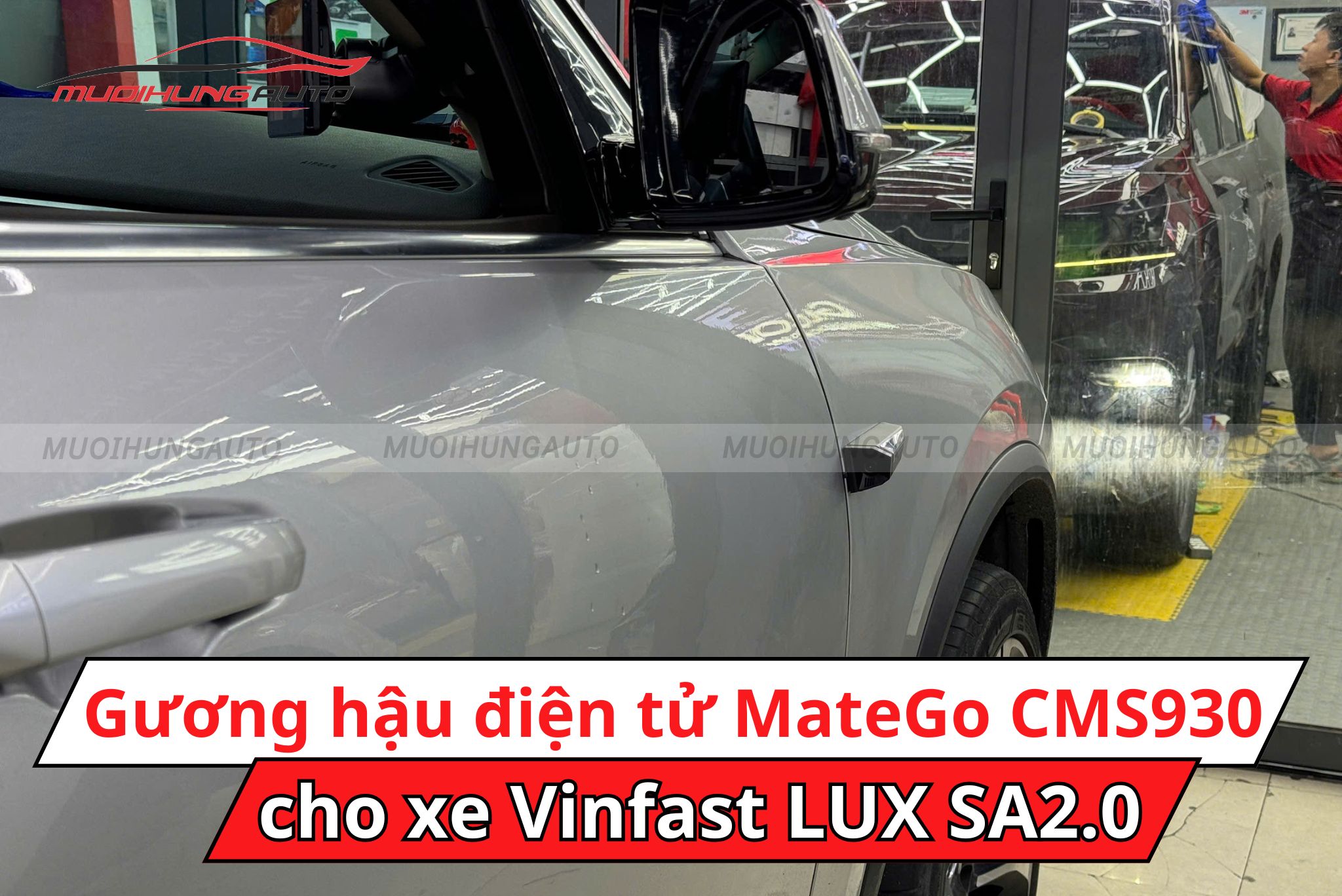 Camera gương hậu điện tử Matego CMS930 cho Vinfast LUX SA2.0