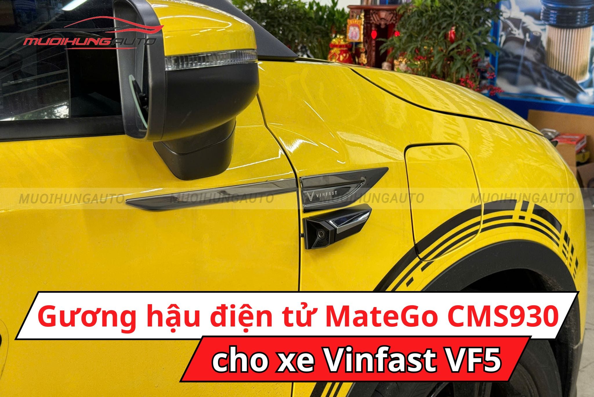Camera gương hậu điện tử Matego CMS930 cho xe Vinfast VF5