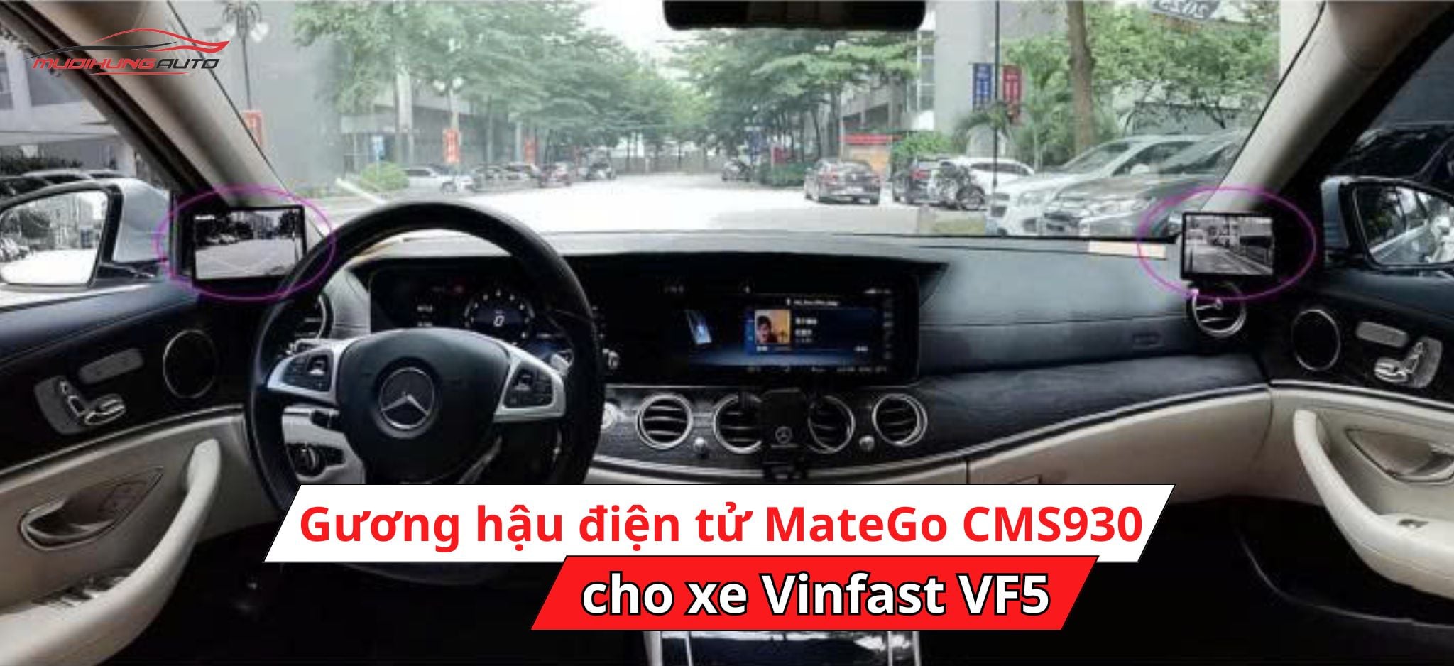 Camera gương hậu điện tử Matego CMS930 cho xe Vinfast VF5