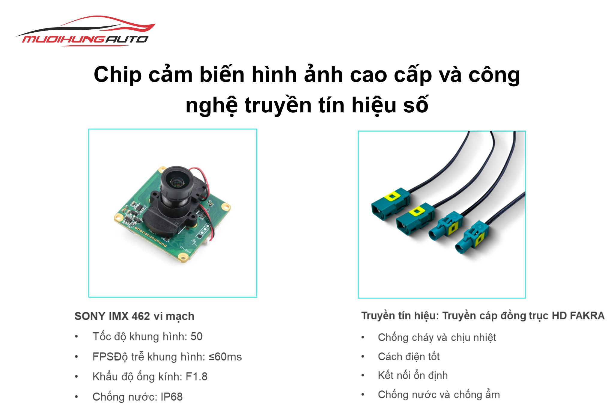 Camera gương hậu điện tử Sinjet H10 cho xe Mercedes C