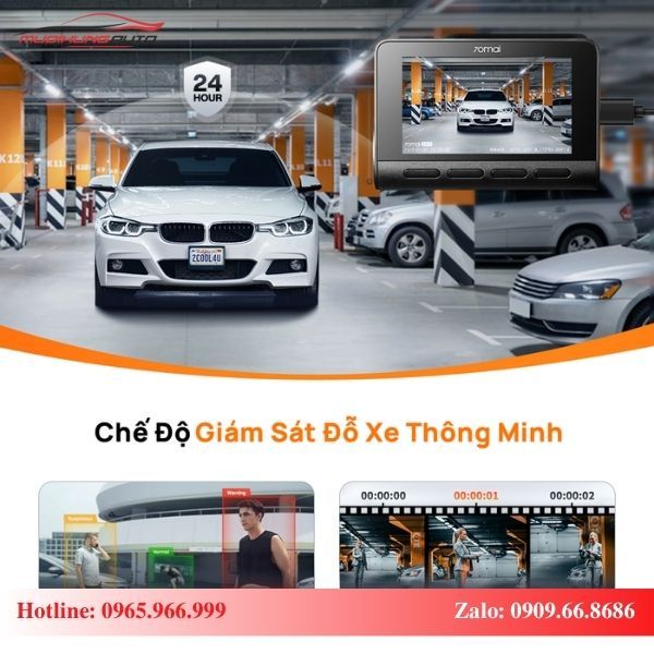 Camera hành trình 70mai A810 hỗ trợ giám sát đỗ xe thông minh