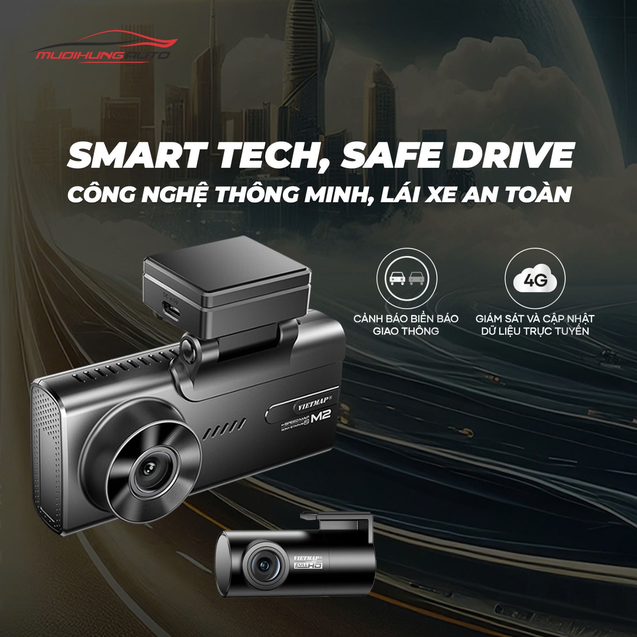 Camera hành trình cho ô tô Vietmap Speedmap M2