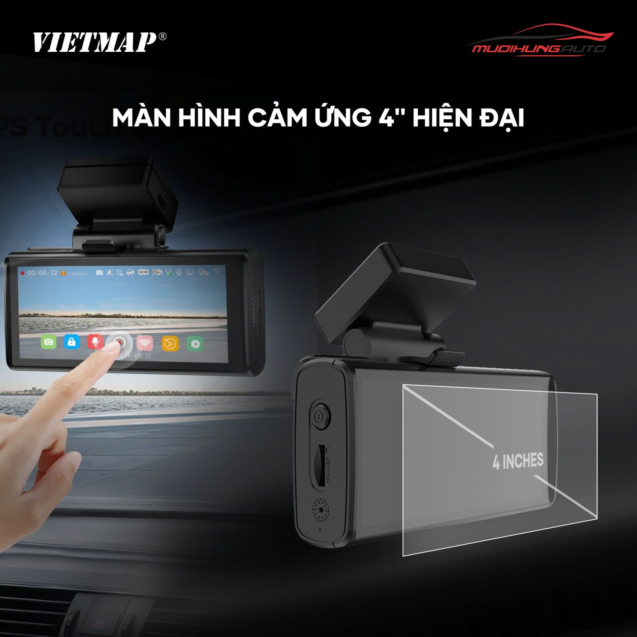Camera hành trình cho xe hơi Vietmap Speedmap M2