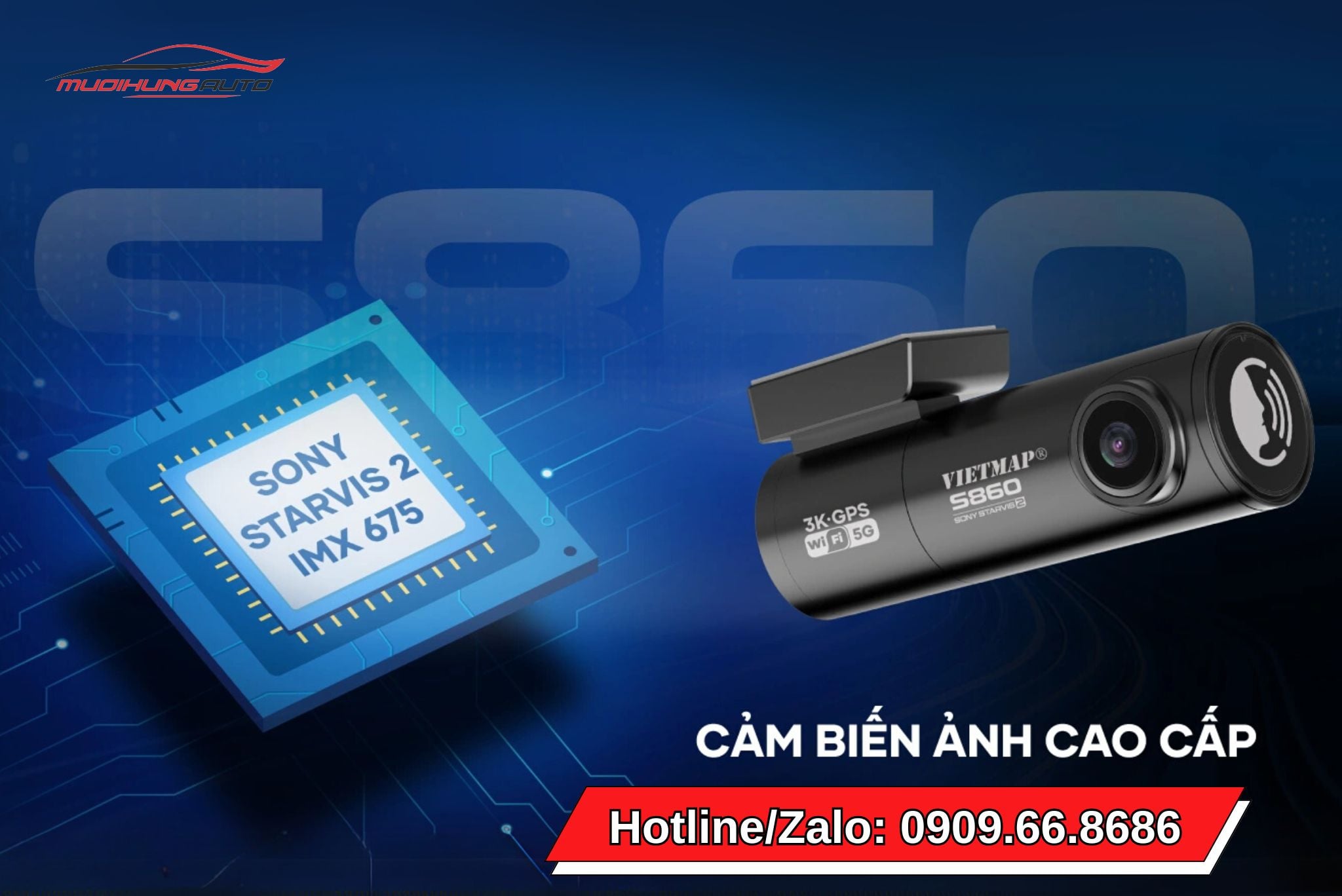 Camera hành trình xe hơi Vietmap S860