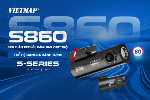 Vietmap S860 thiết kế nhỏ gọn, cảnh báo giao thông