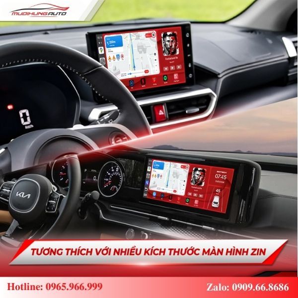 Carplay Box Gotech GB7 tương thích với màn hình zin